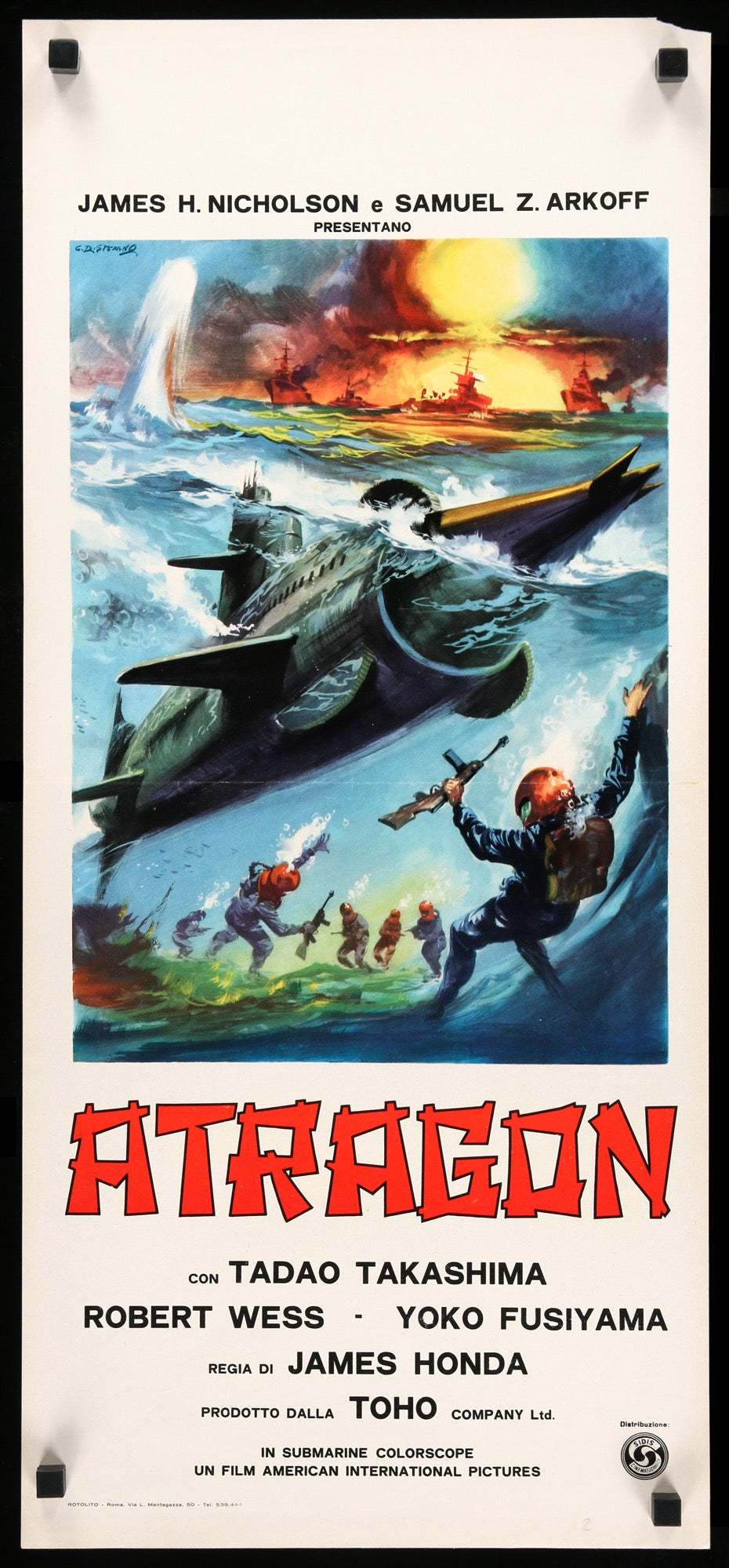 Atragon (1963) original movie poster for sale at Originalfilmart