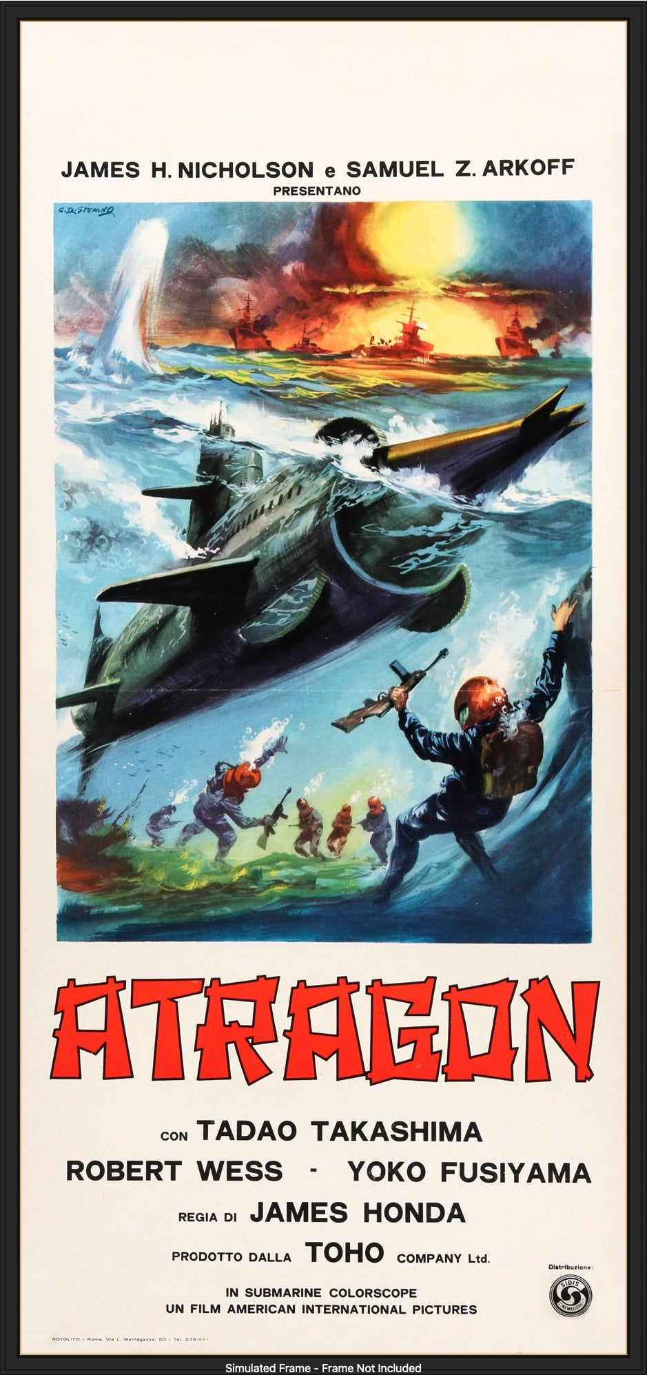Atragon (1963) original movie poster for sale at Originalfilmart