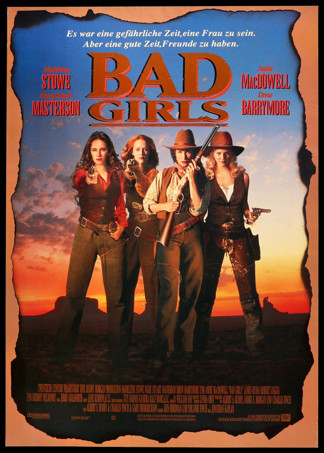 Bad Girls (1994) original movie poster for sale at Originalfilmart