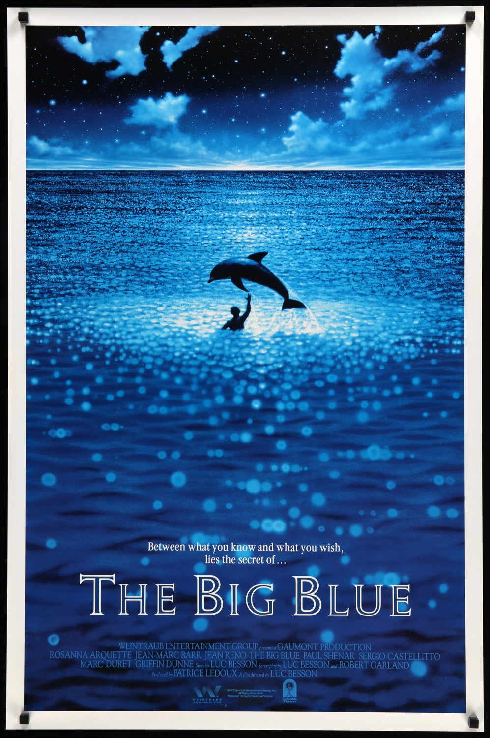 Big Blue (1988) original movie poster for sale at Originalfilmart