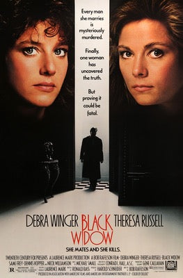 Black Widow (1987) original movie poster for sale at Originalfilmart