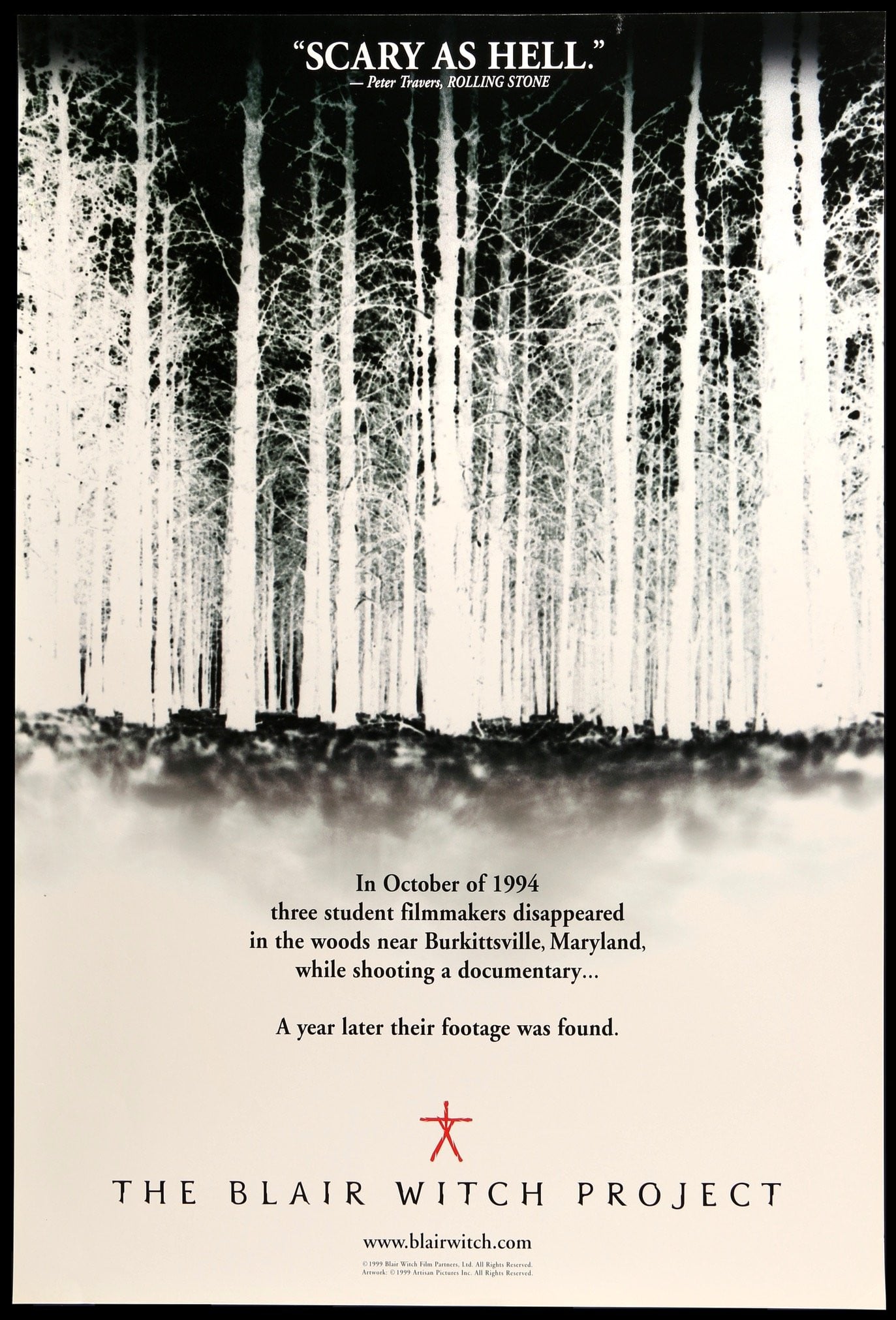 Blair Witch Project (1999) original movie poster for sale at Originalfilmart