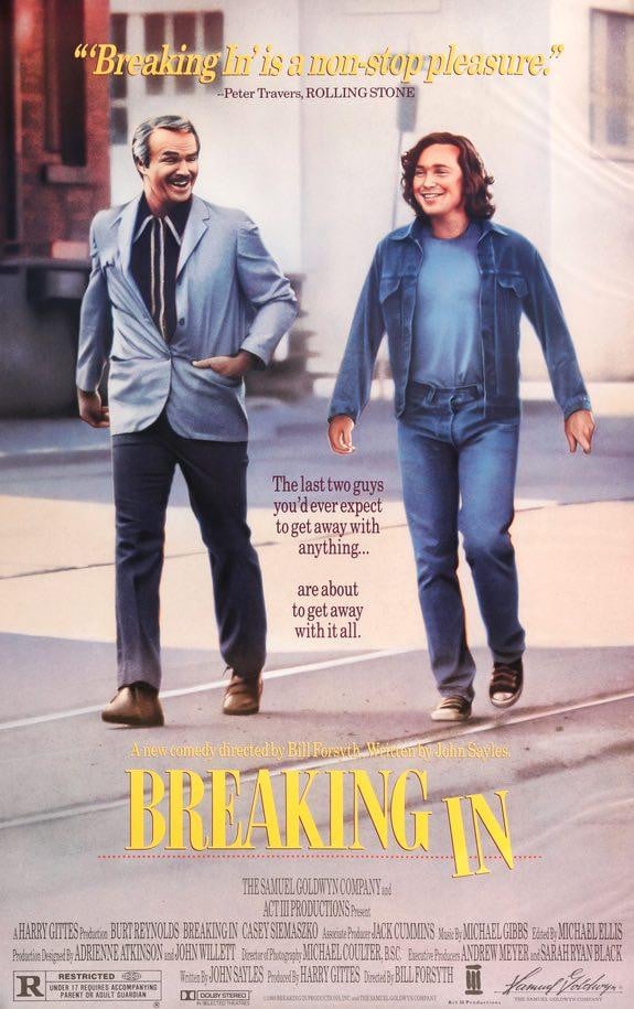 Breaking In (1989) original movie poster for sale at Originalfilmart