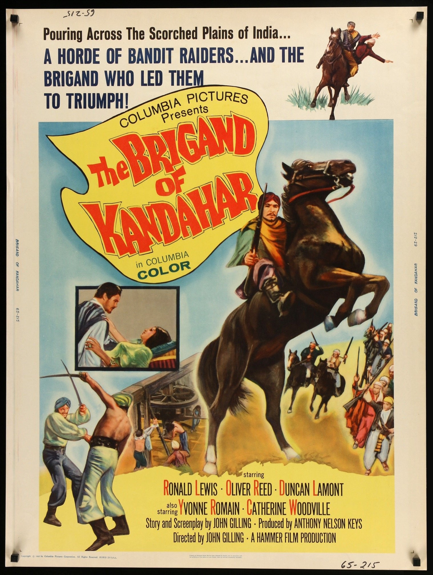 Brigand of Kandahar (1965) original movie poster for sale at Originalfilmart