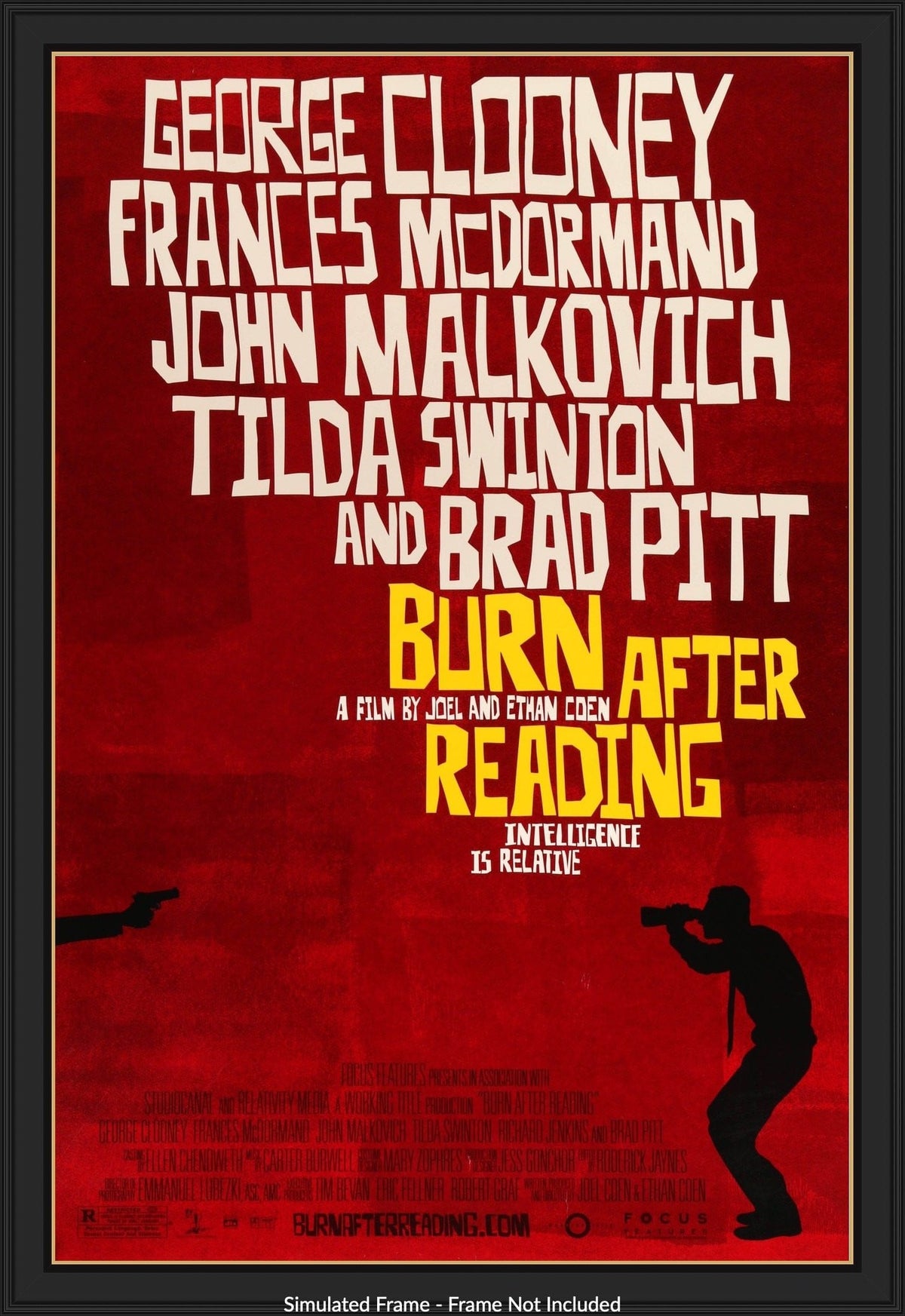 Burn After Reading (2008) original movie poster for sale at Originalfilmart