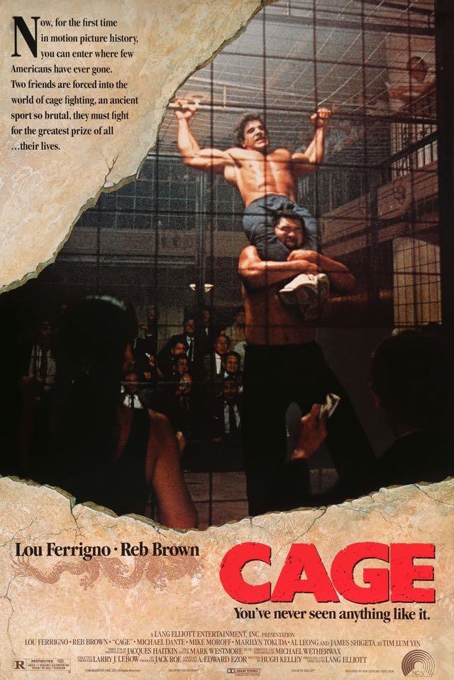 Cage (1989) original movie poster for sale at Originalfilmart