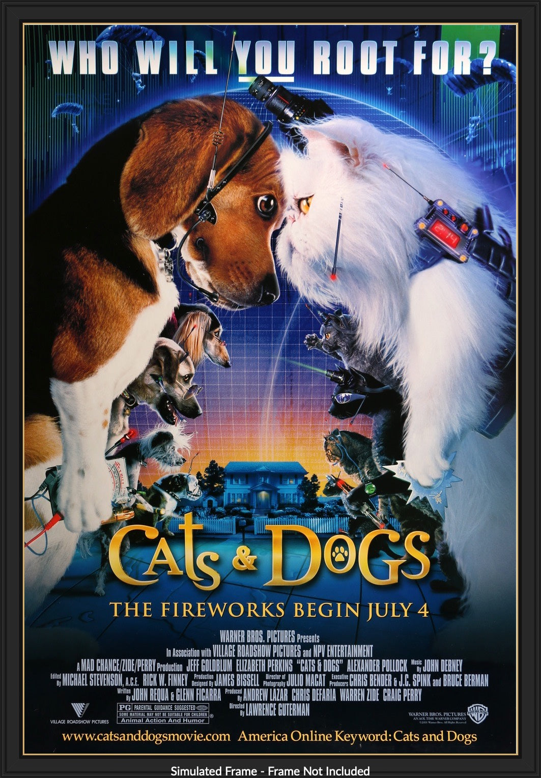Cats and Dogs (2001) original movie poster for sale at Originalfilmart
