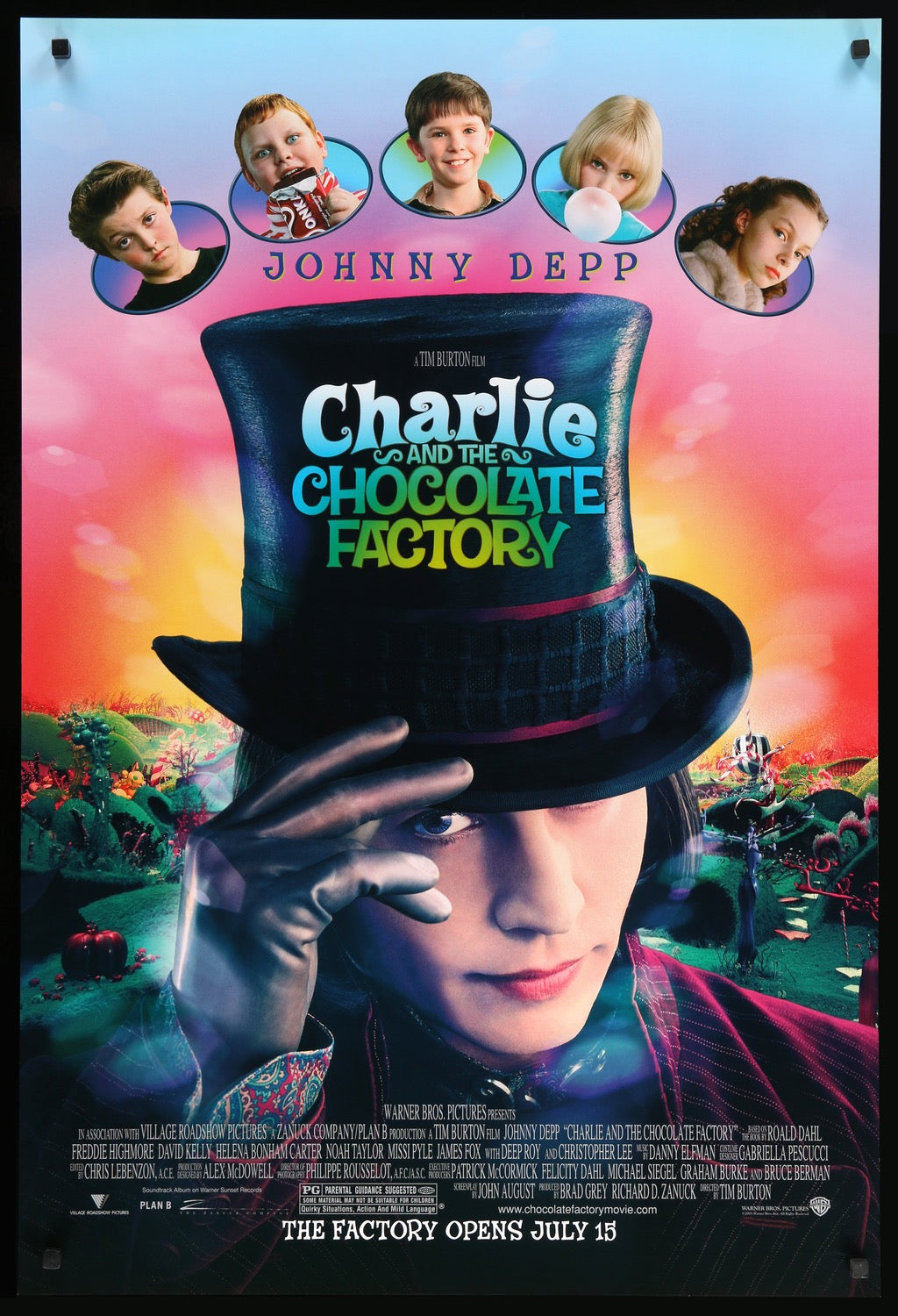 Charlie and the Chocolate Factory (2005) original movie poster for sale at Originalfilmart
