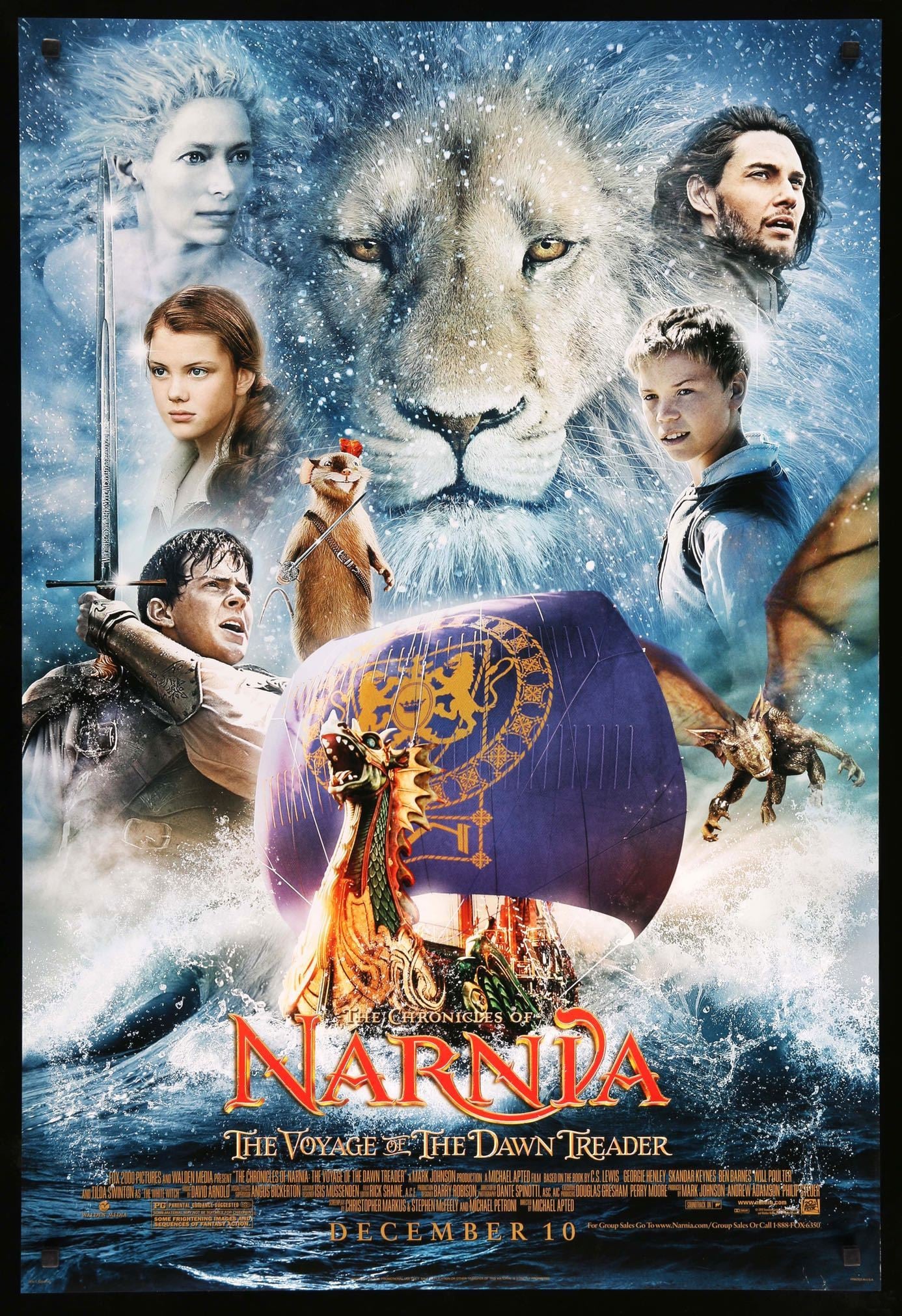 Chronicles of Narnia: The Voyage of the Dawn Treader (2010) original movie poster for sale at Originalfilmart