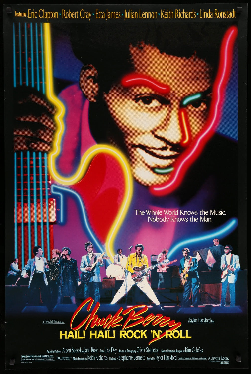 Chuck Berry: Hail! Hail! Rock 'n' Roll (1987) original movie poster for sale at Originalfilmart