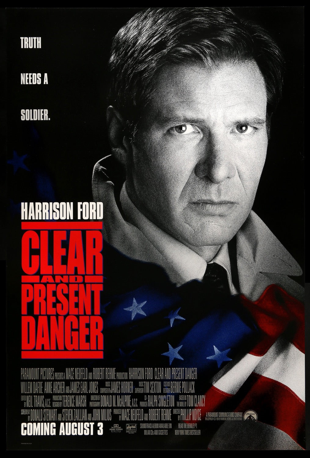 Clear and Present Danger (1994) original movie poster for sale at Originalfilmart