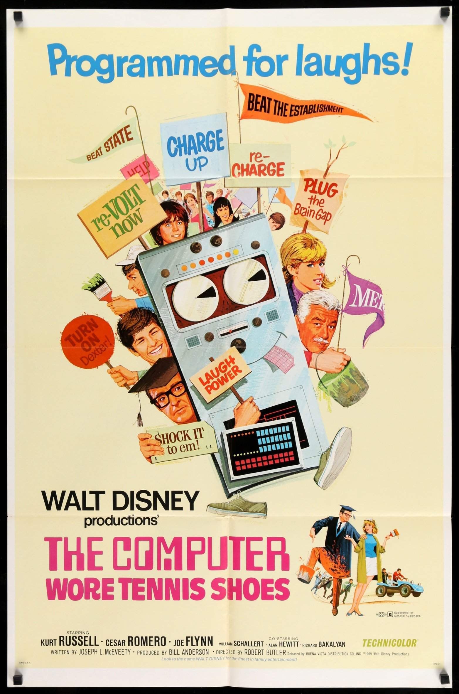 Computer Wore Tennis Shoes (1969) original movie poster for sale at Originalfilmart