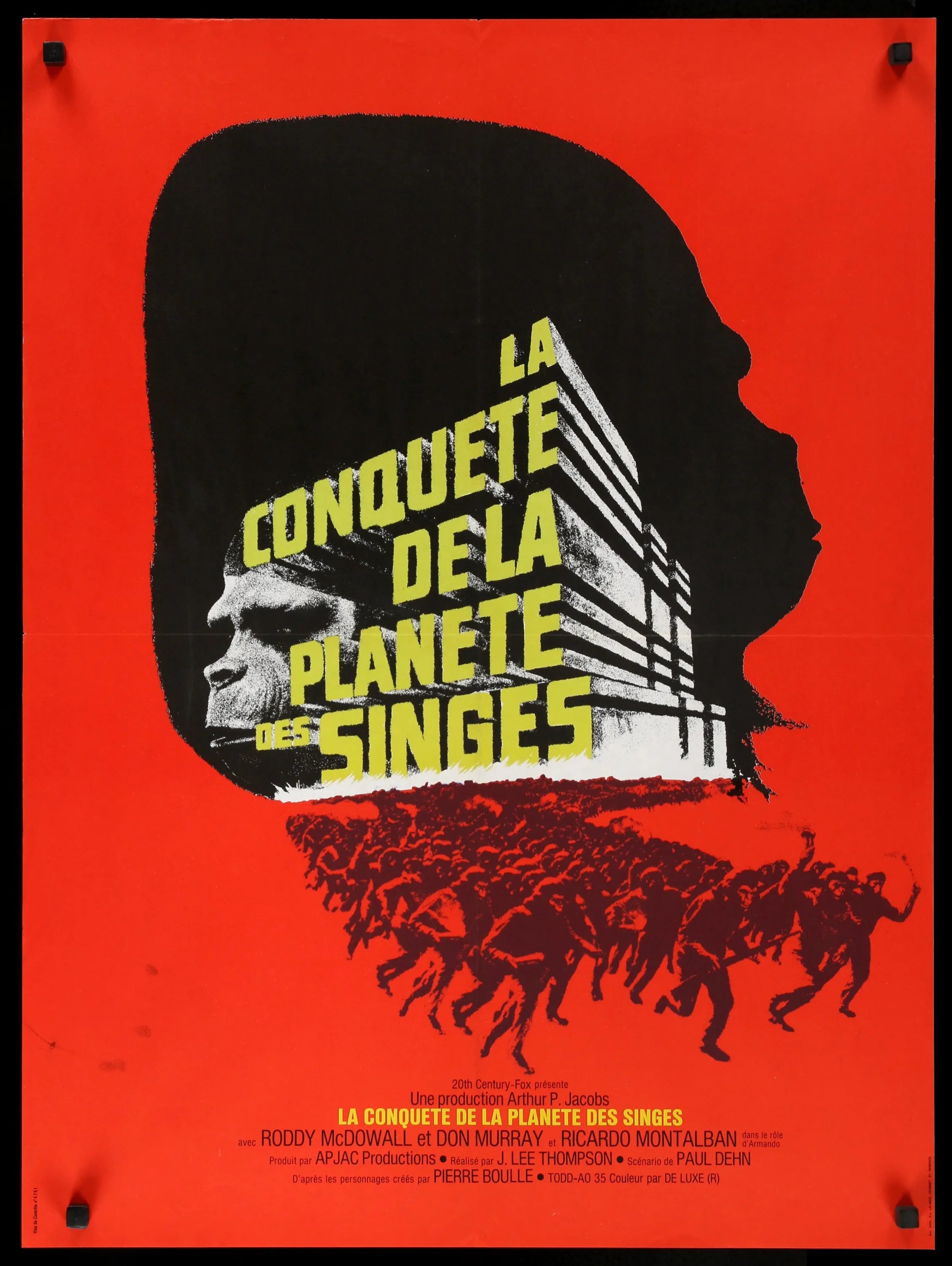 Conquest of the Planet of the Apes (1972) original movie poster for sale at Originalfilmart