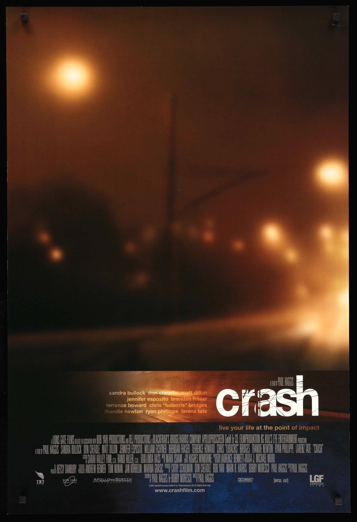 Crash (2004) original movie poster for sale at Originalfilmart