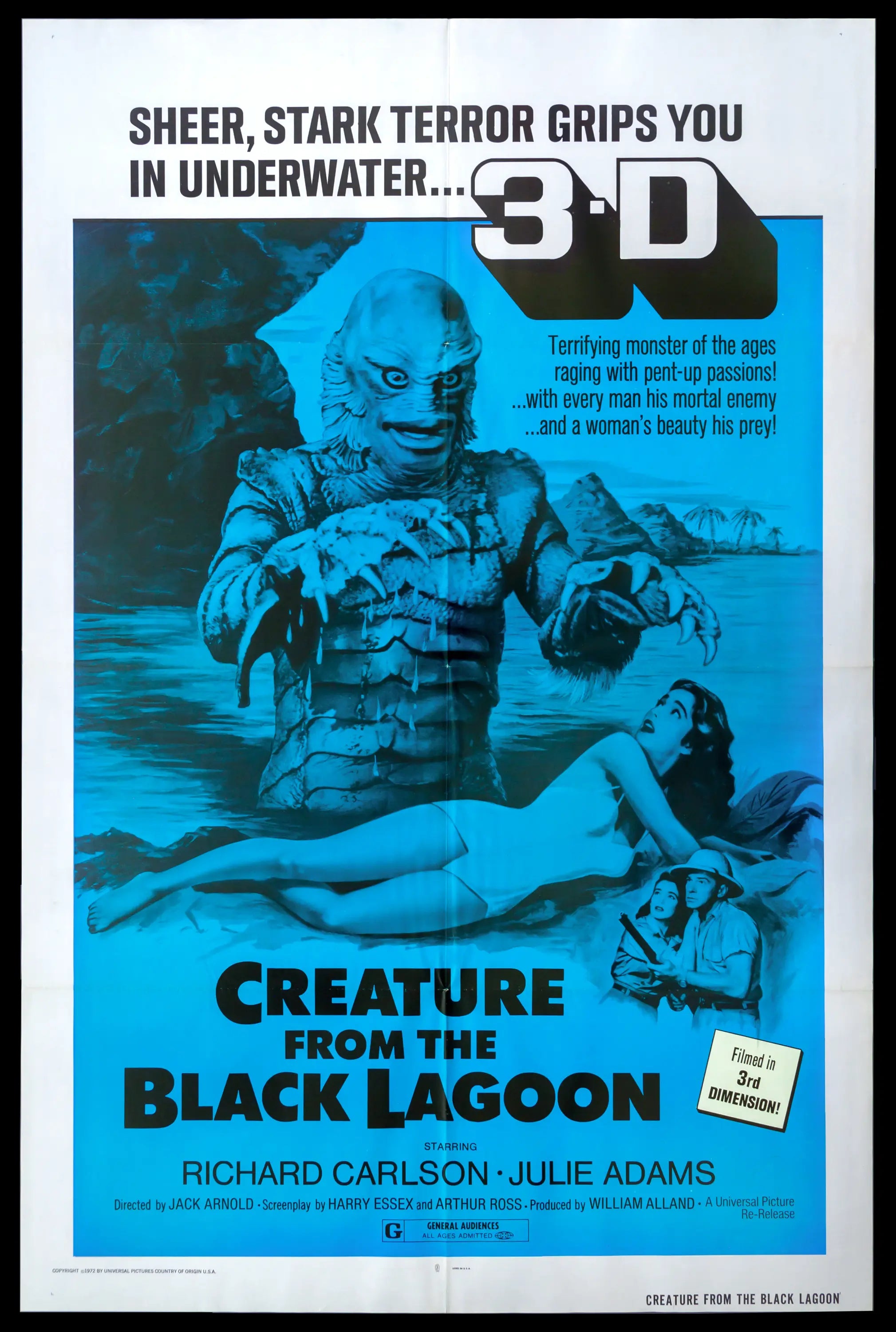 Creature from the Black Lagoon (1954) original movie poster for sale at Originalfilmart
