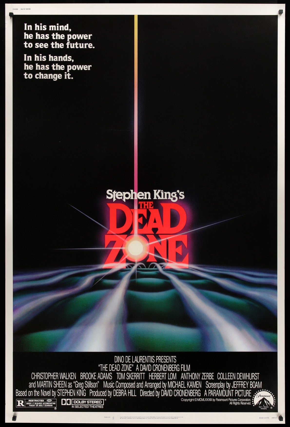 Dead Zone (1983) original movie poster for sale at Originalfilmart