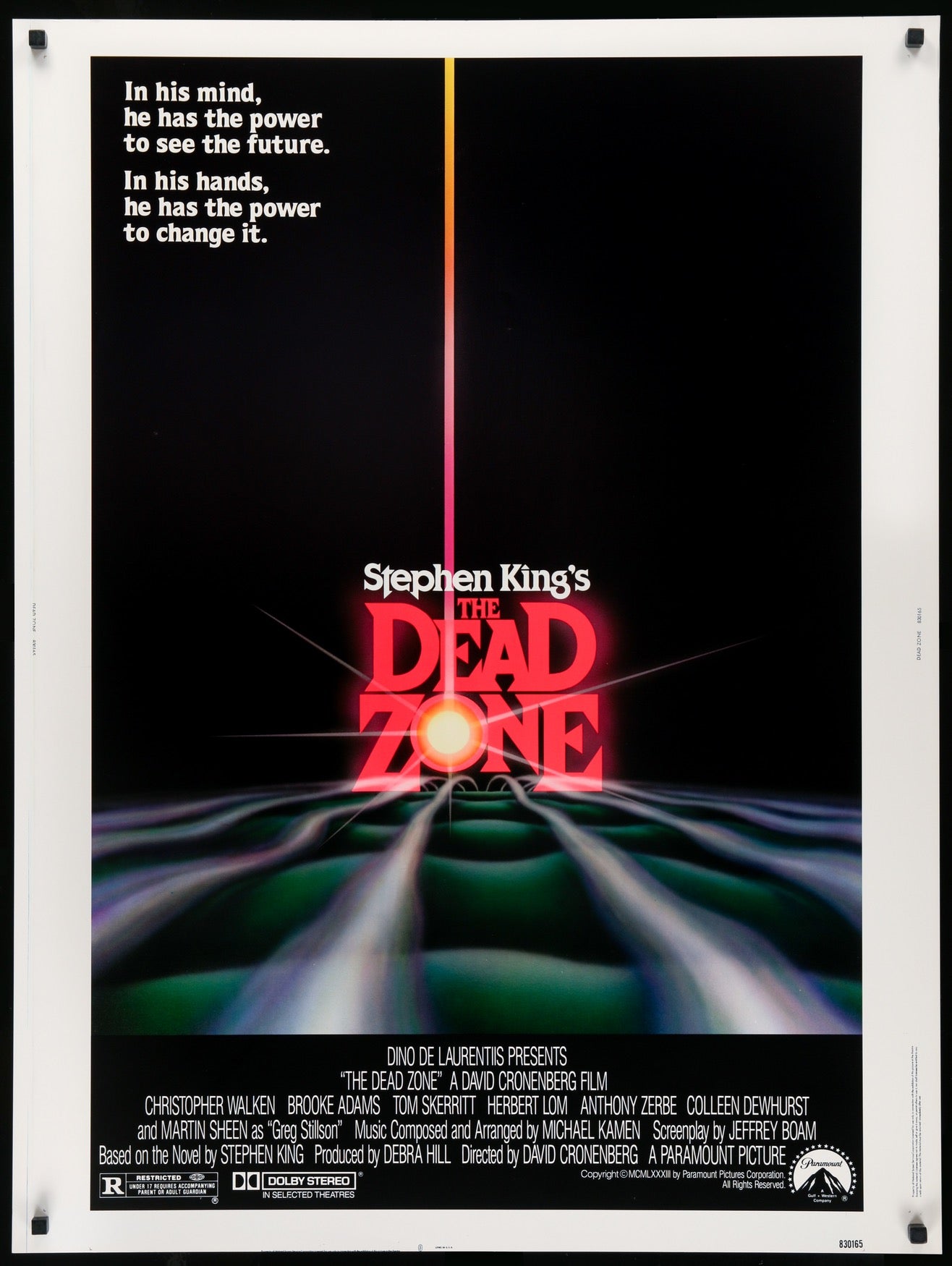 Dead Zone (1983) original movie poster for sale at Originalfilmart