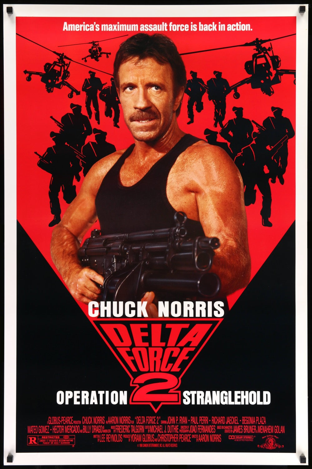 Delta Force 2: Operation Stranglehold (1990) original movie poster for sale at Originalfilmart