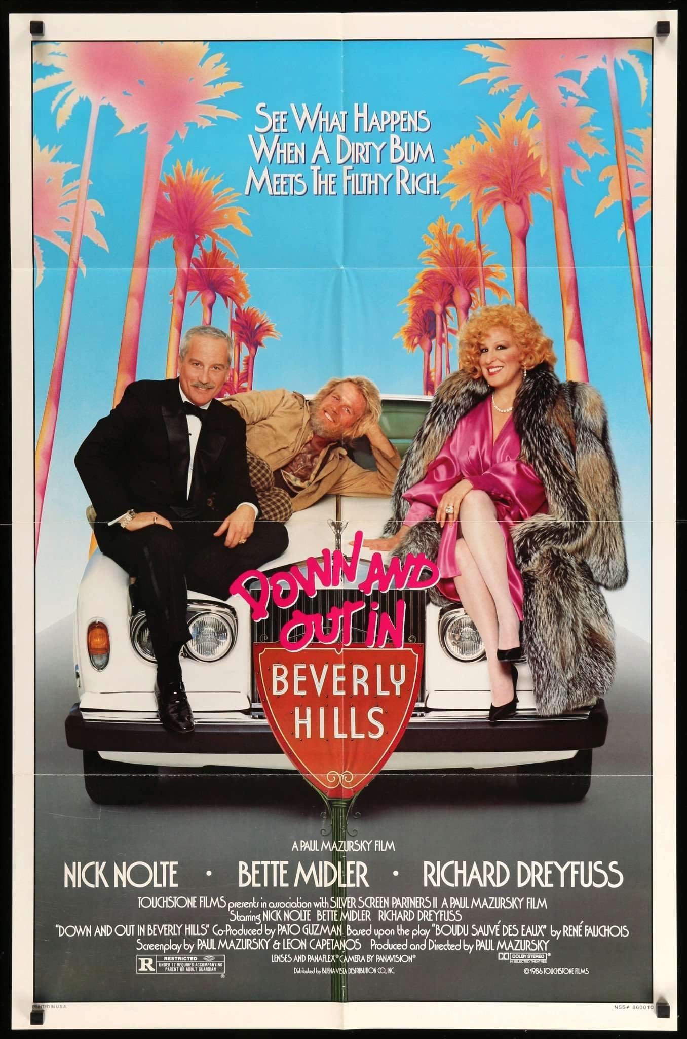 Down and Out in Beverly Hills (1986) original movie poster for sale at Originalfilmart
