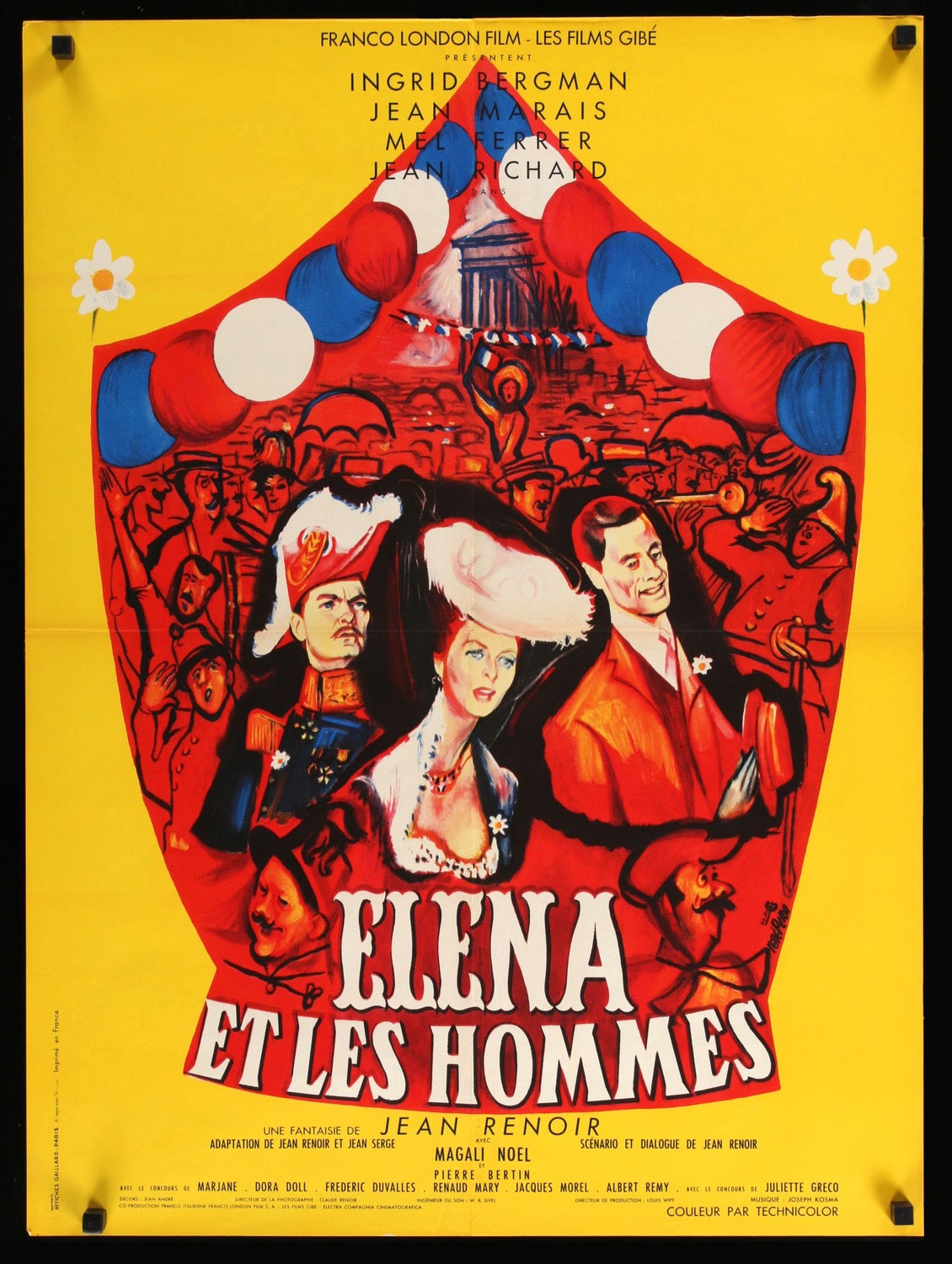 Elena and Her Men (1956) original movie poster for sale at Originalfilmart
