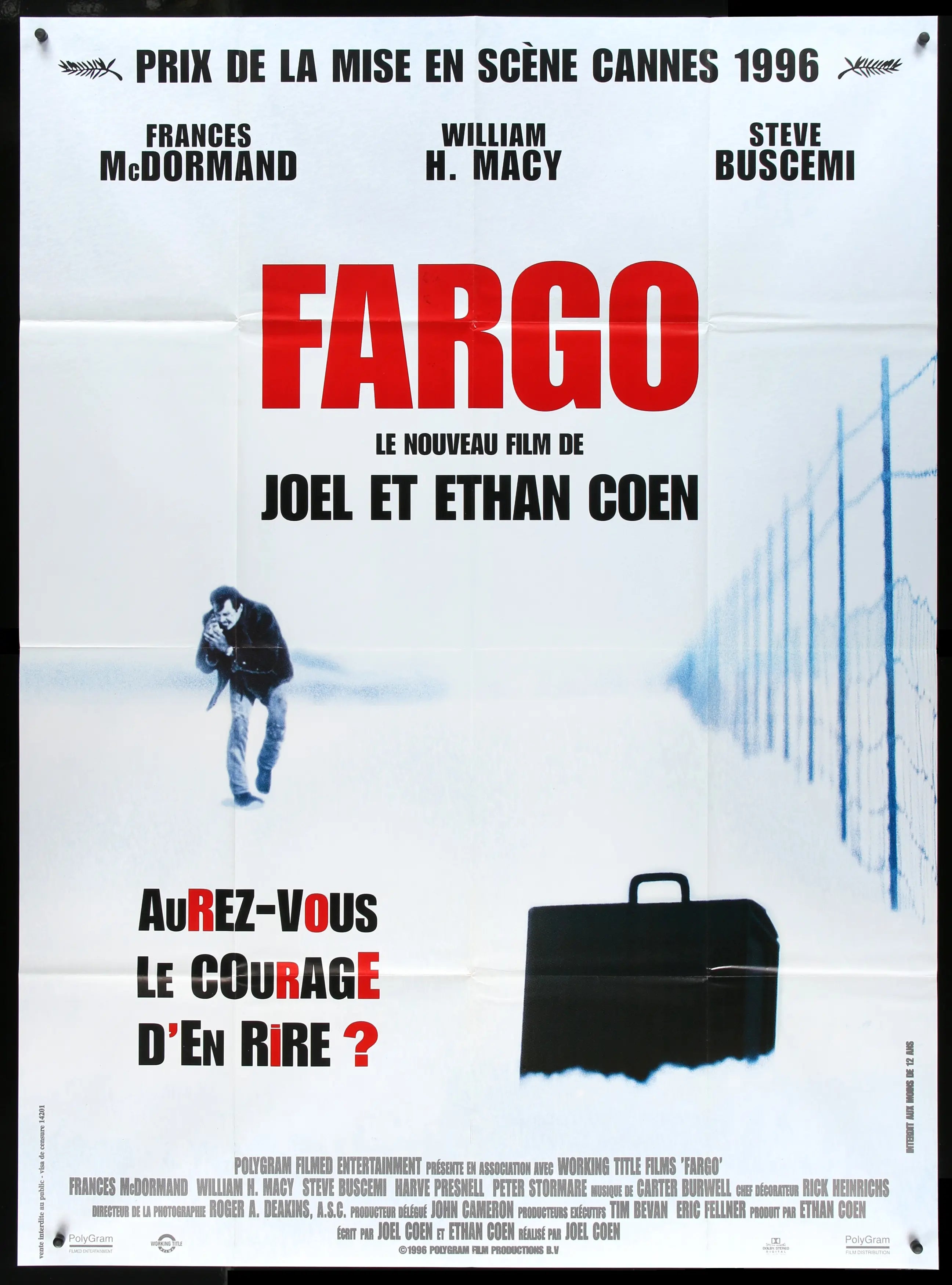 Fargo (1996) original movie poster for sale at Originalfilmart