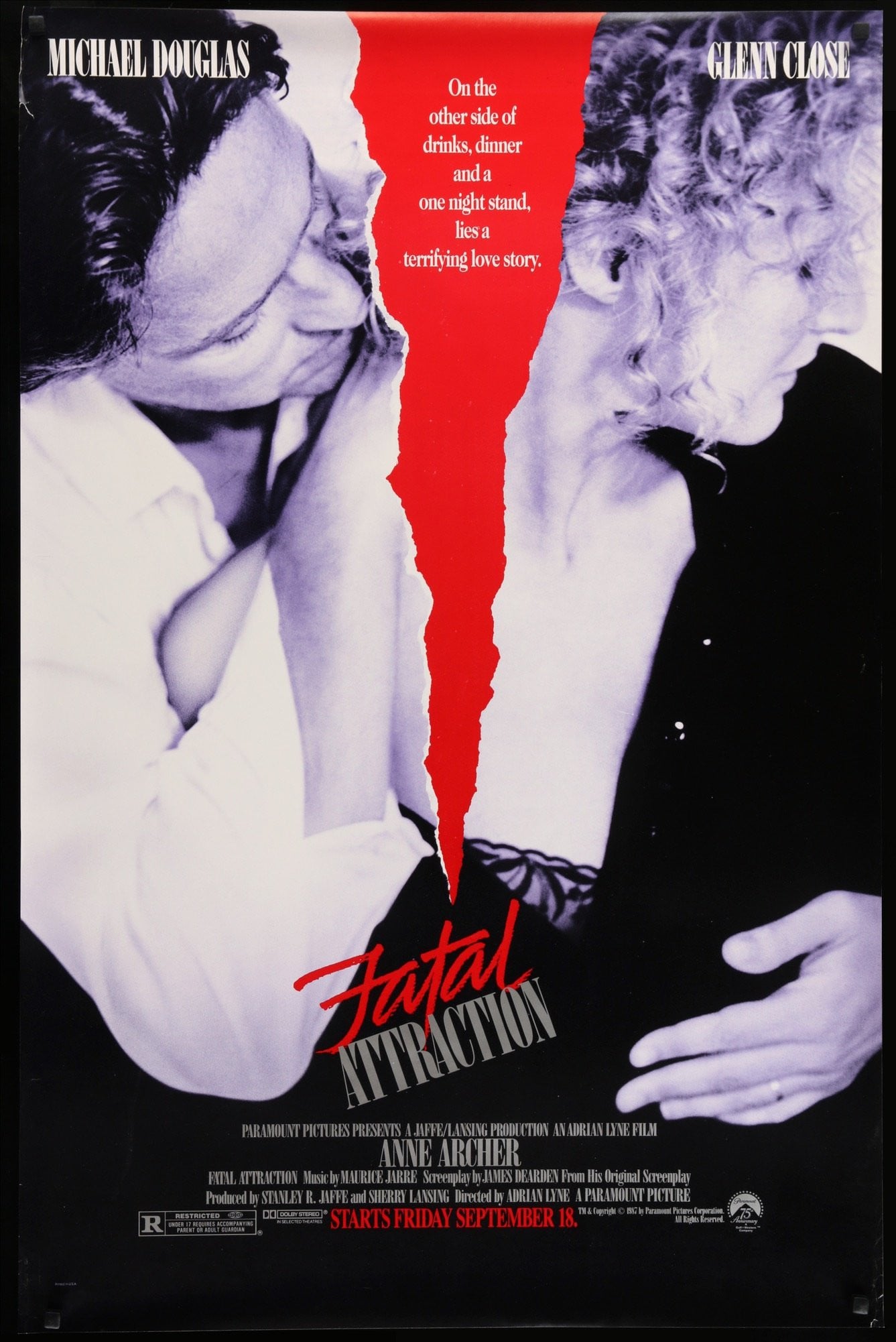 Fatal Attraction (1987) original movie poster for sale at Originalfilmart
