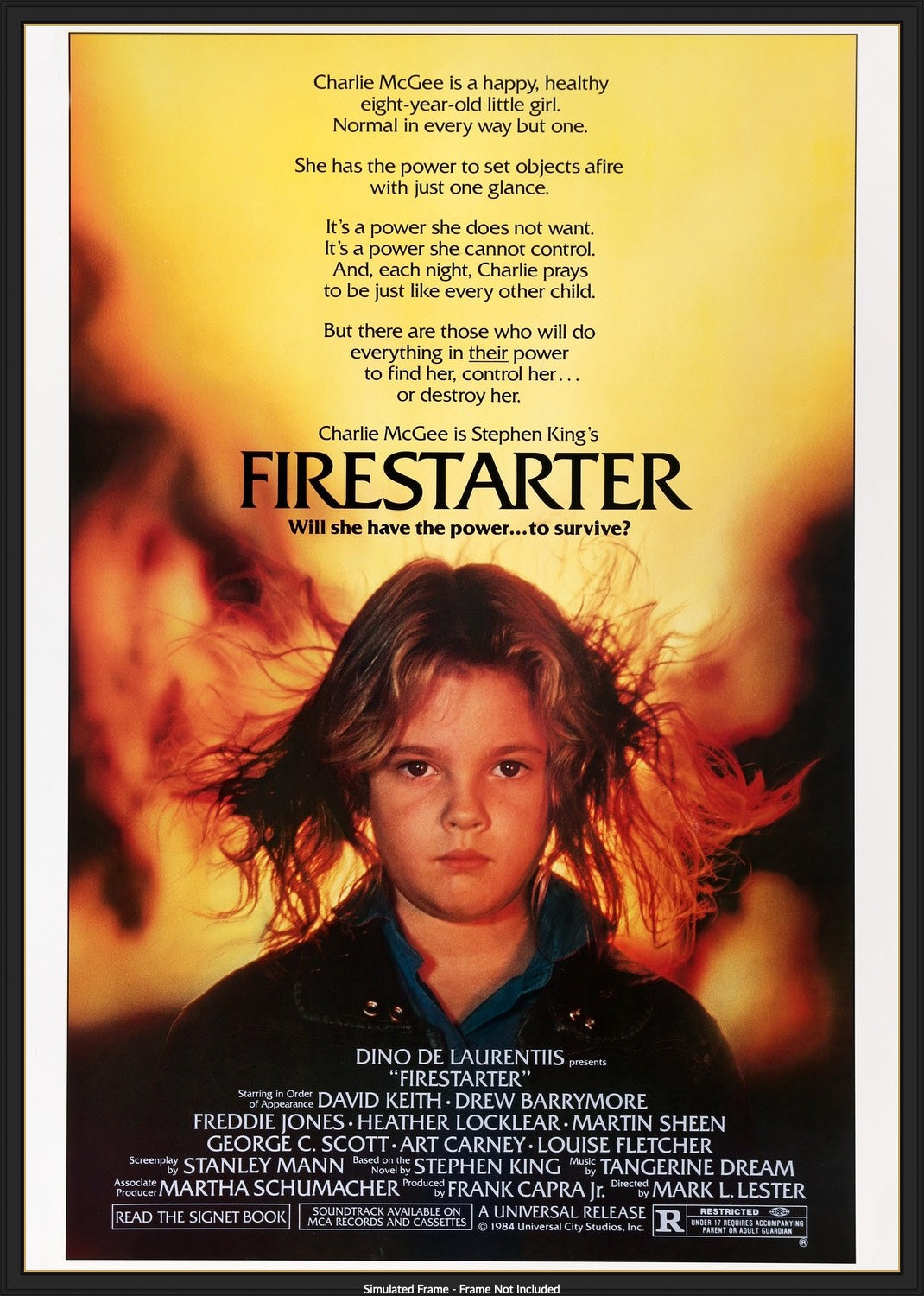 Firestarter (1984) original movie poster for sale at Originalfilmart