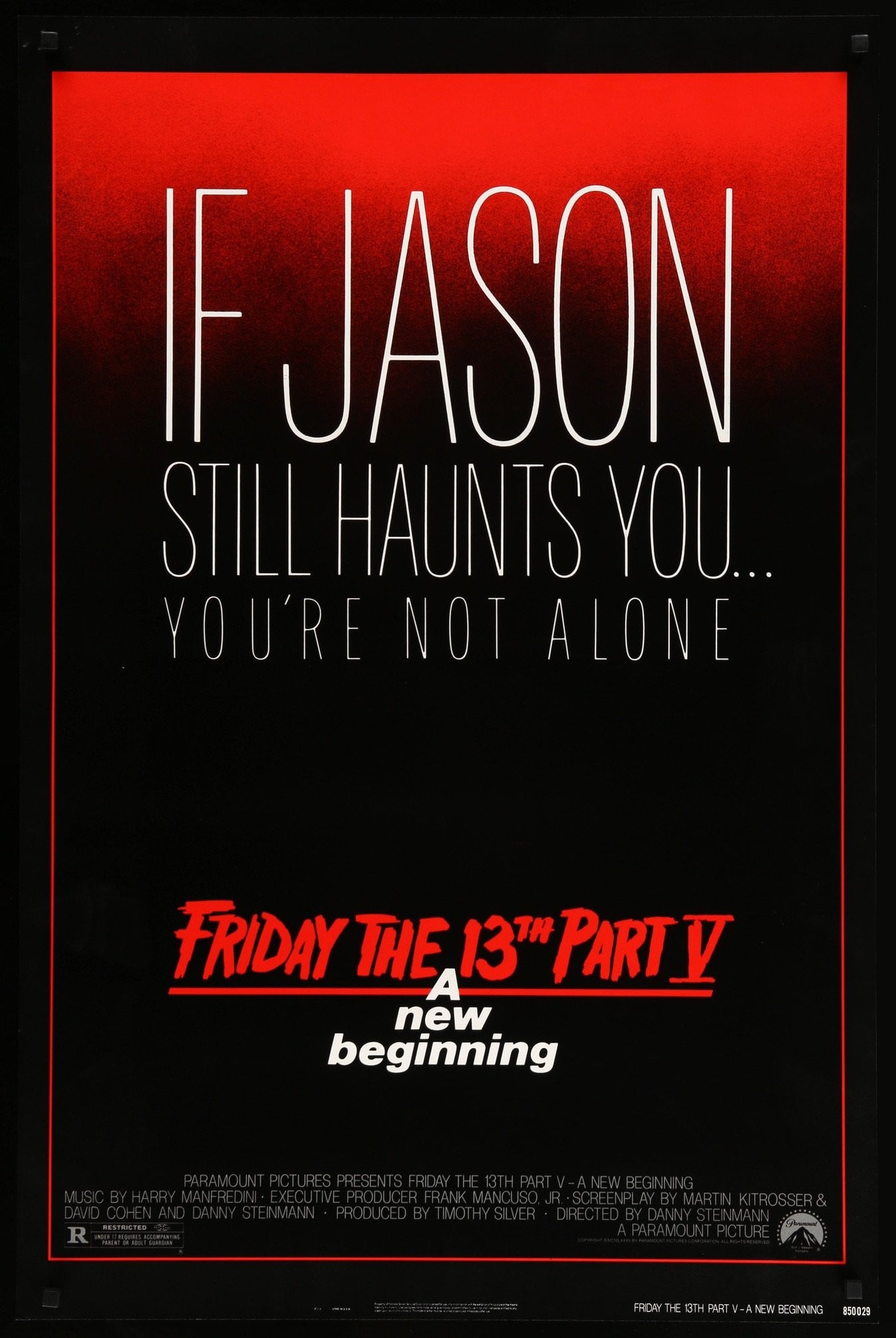 Friday the 13th Part V: A New Beginning (1985) original movie poster for sale at Originalfilmart