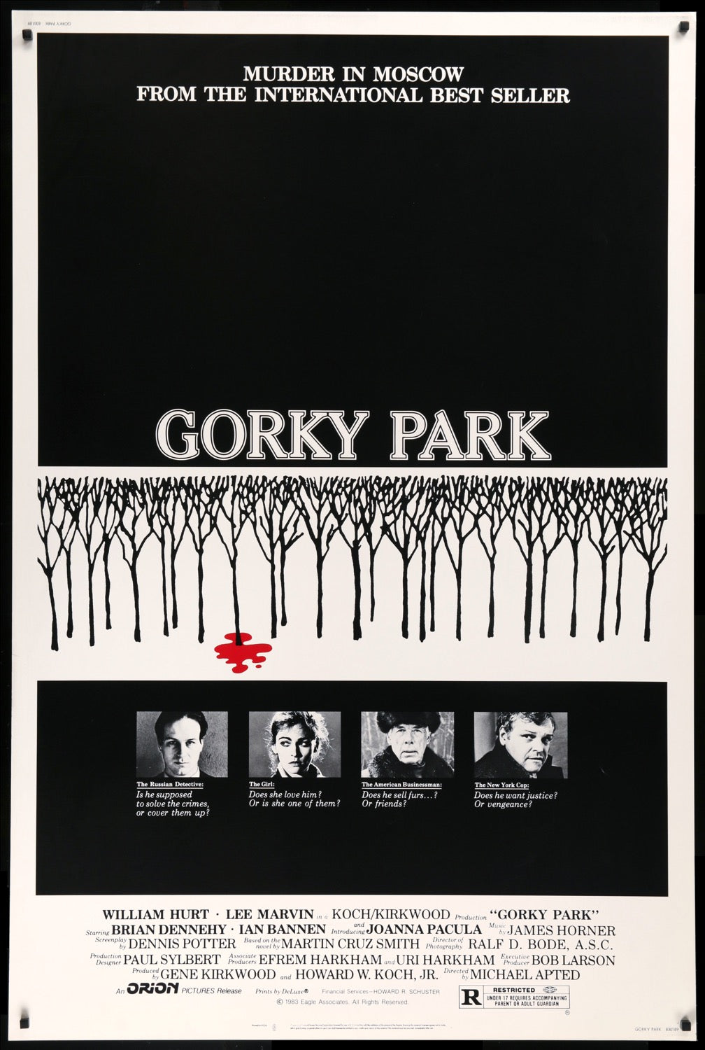 Gorky Park (1983) original movie poster for sale at Originalfilmart
