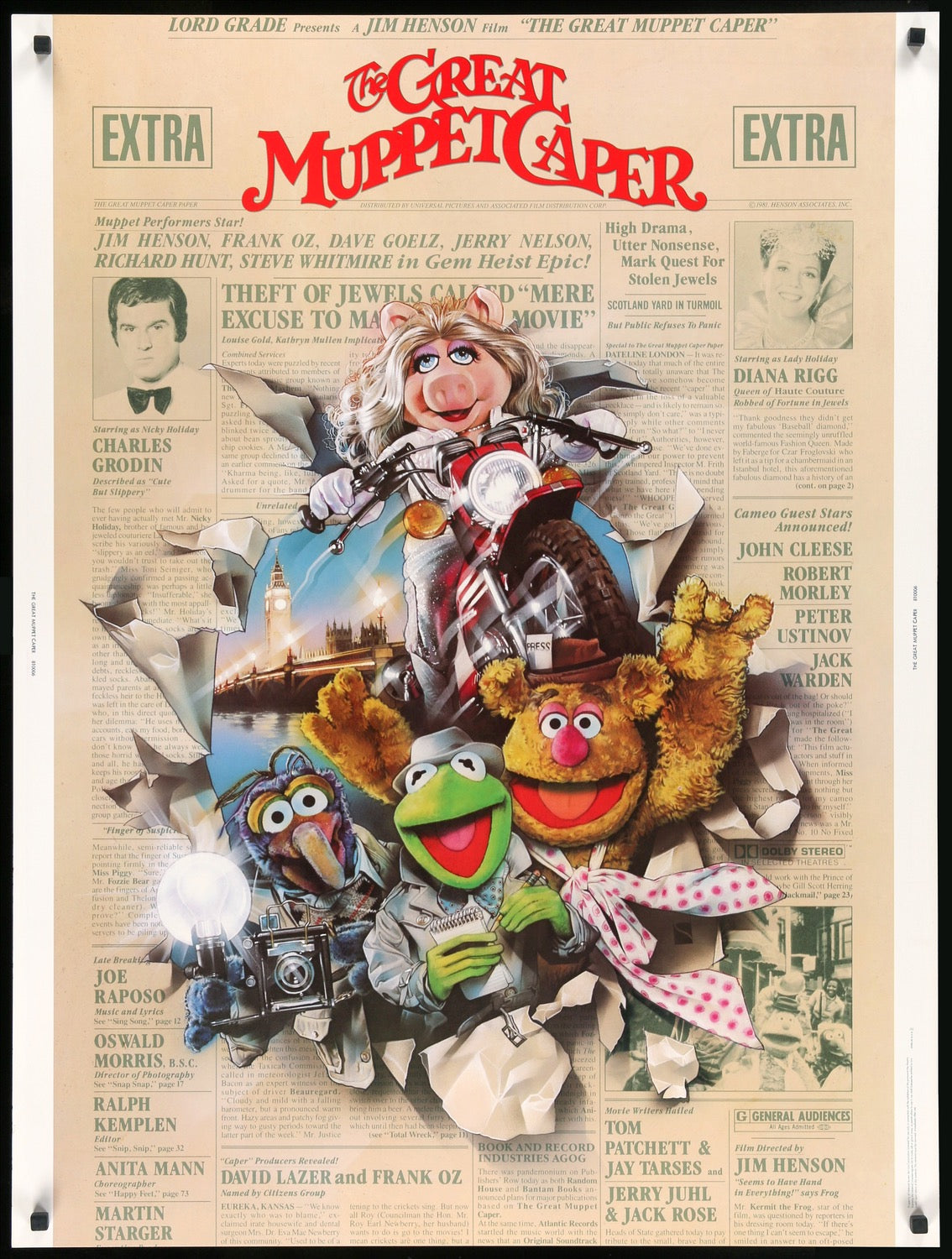 Great Muppet Caper (1981) original movie poster for sale at Originalfilmart