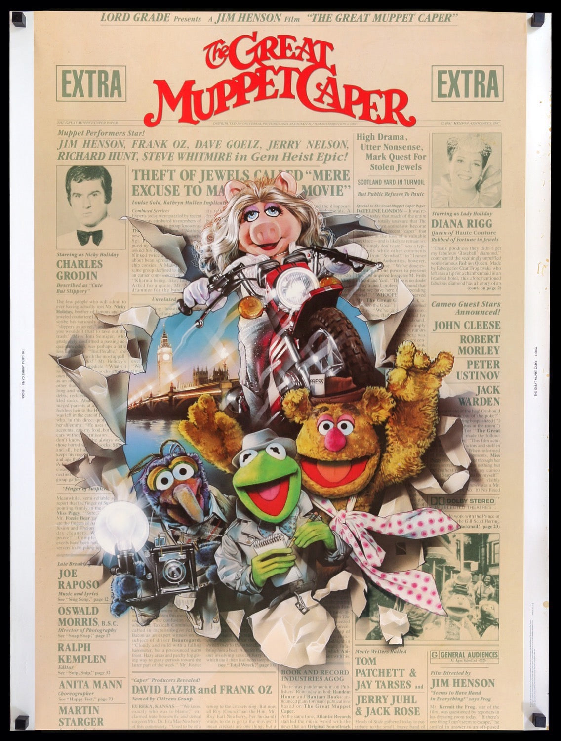 Great Muppet Caper (1981) original movie poster for sale at Originalfilmart