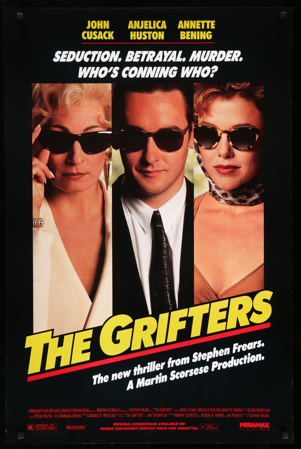 Grifters (1990) original movie poster for sale at Originalfilmart