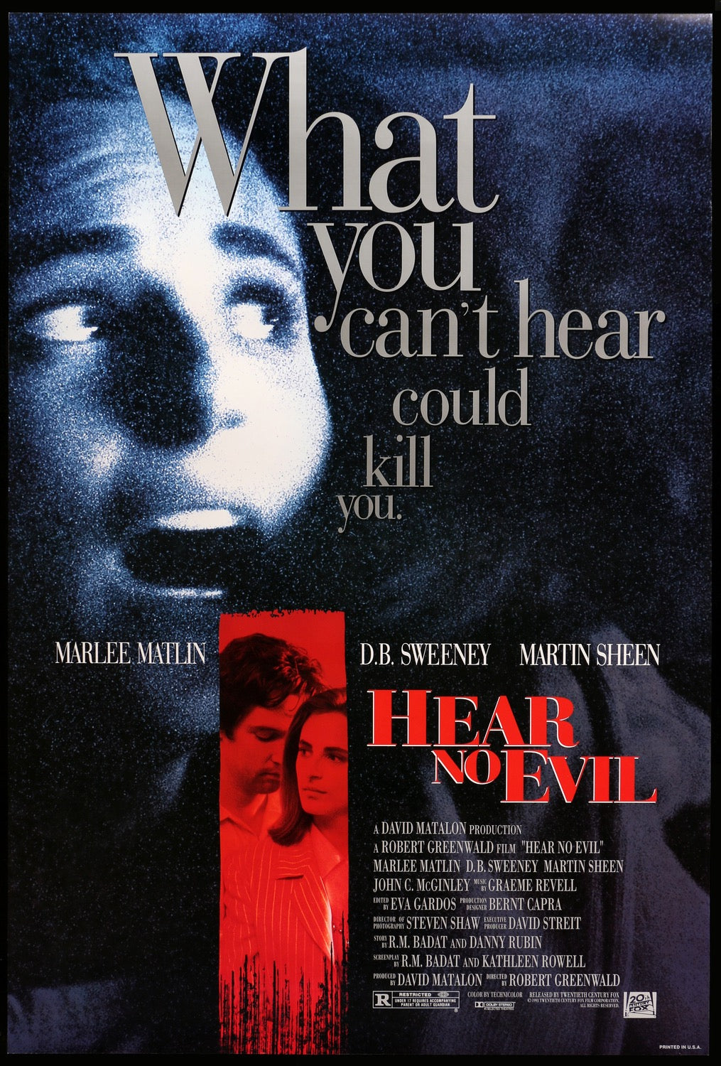 Hear No Evil (1993) original movie poster for sale at Originalfilmart