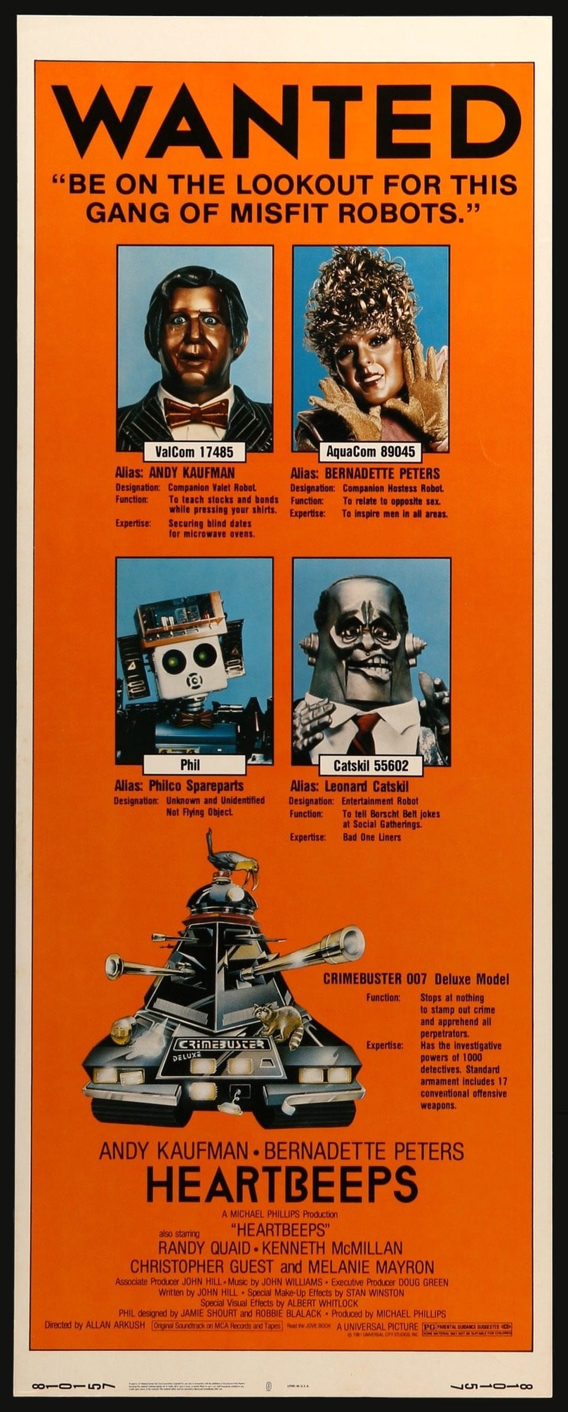 Heartbeeps (1981) original movie poster for sale at Originalfilmart