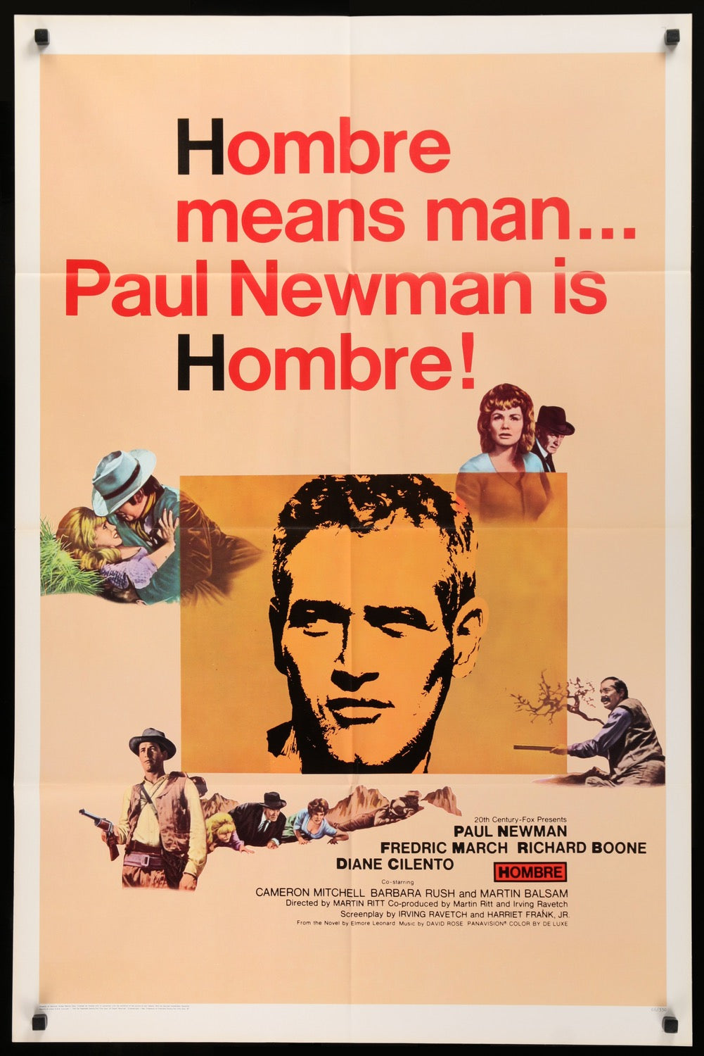 Hombre (1967) original movie poster for sale at Originalfilmart