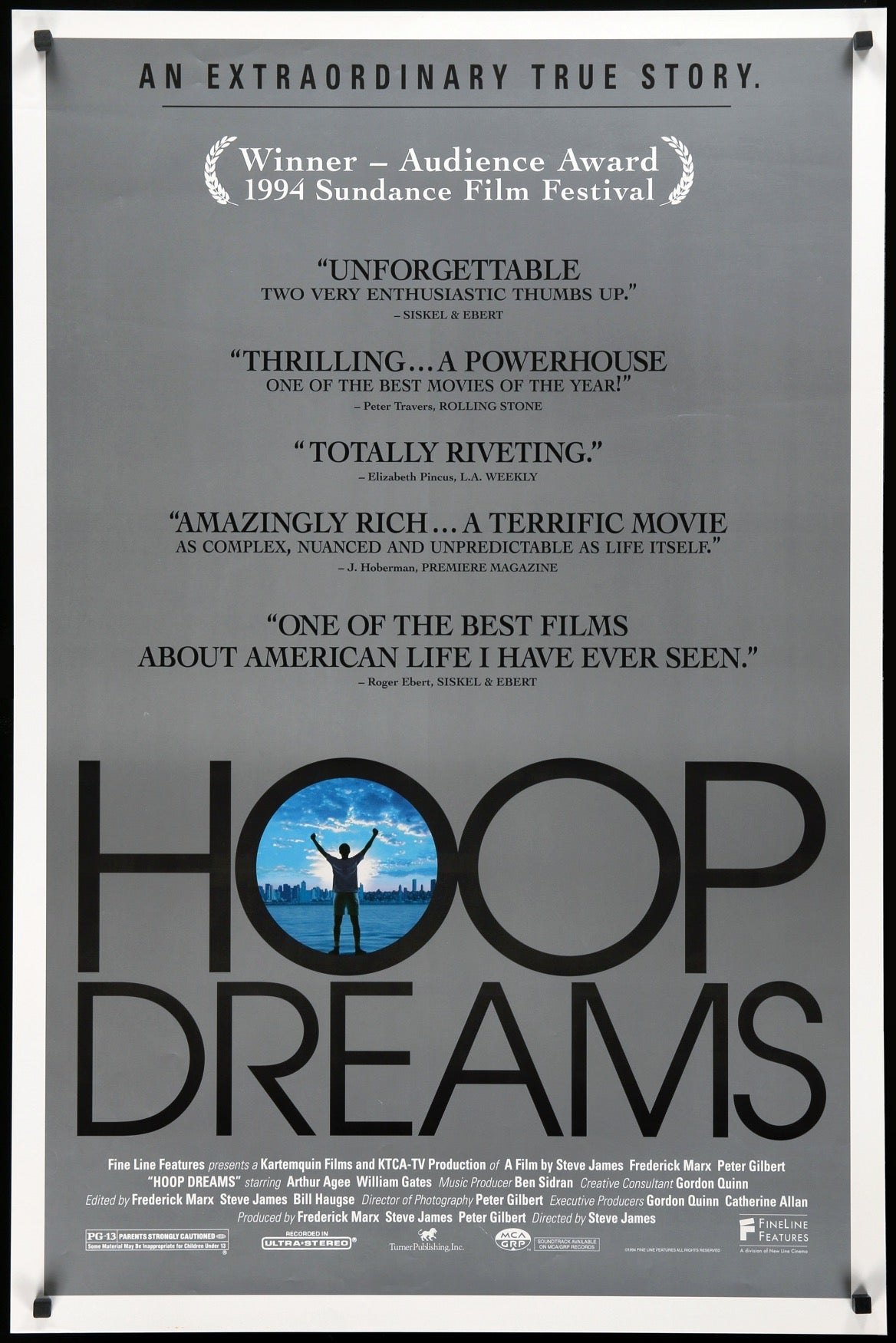 Hoop Dreams (1994) original movie poster for sale at Originalfilmart