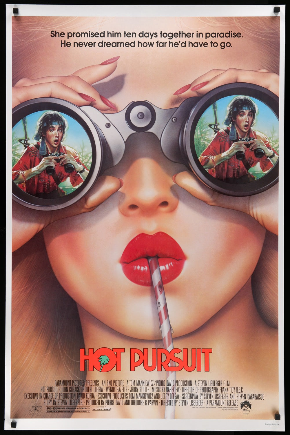Hot Pursuit (1987) original movie poster for sale at Originalfilmart