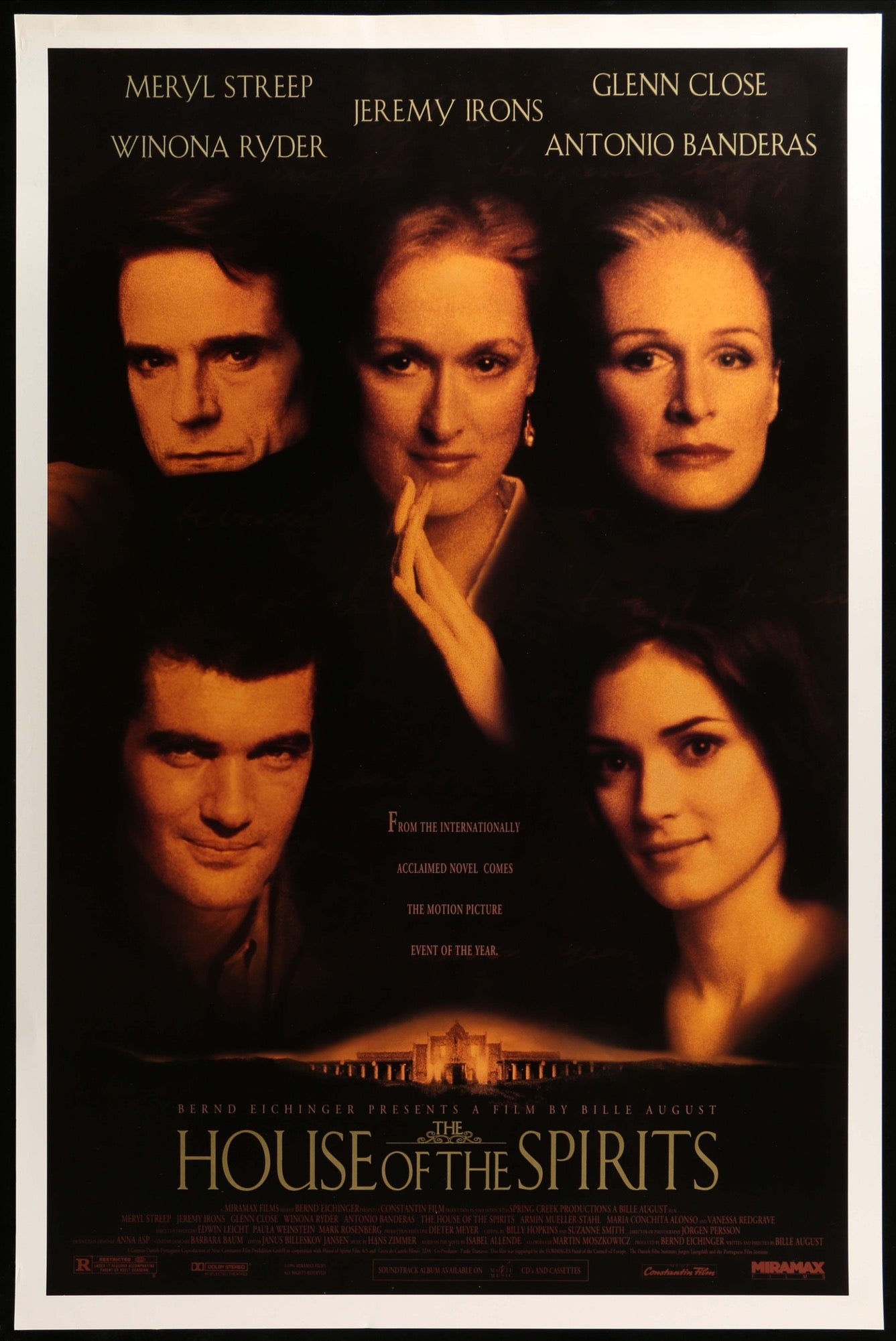House of the Spirits (1993) original movie poster for sale at Originalfilmart