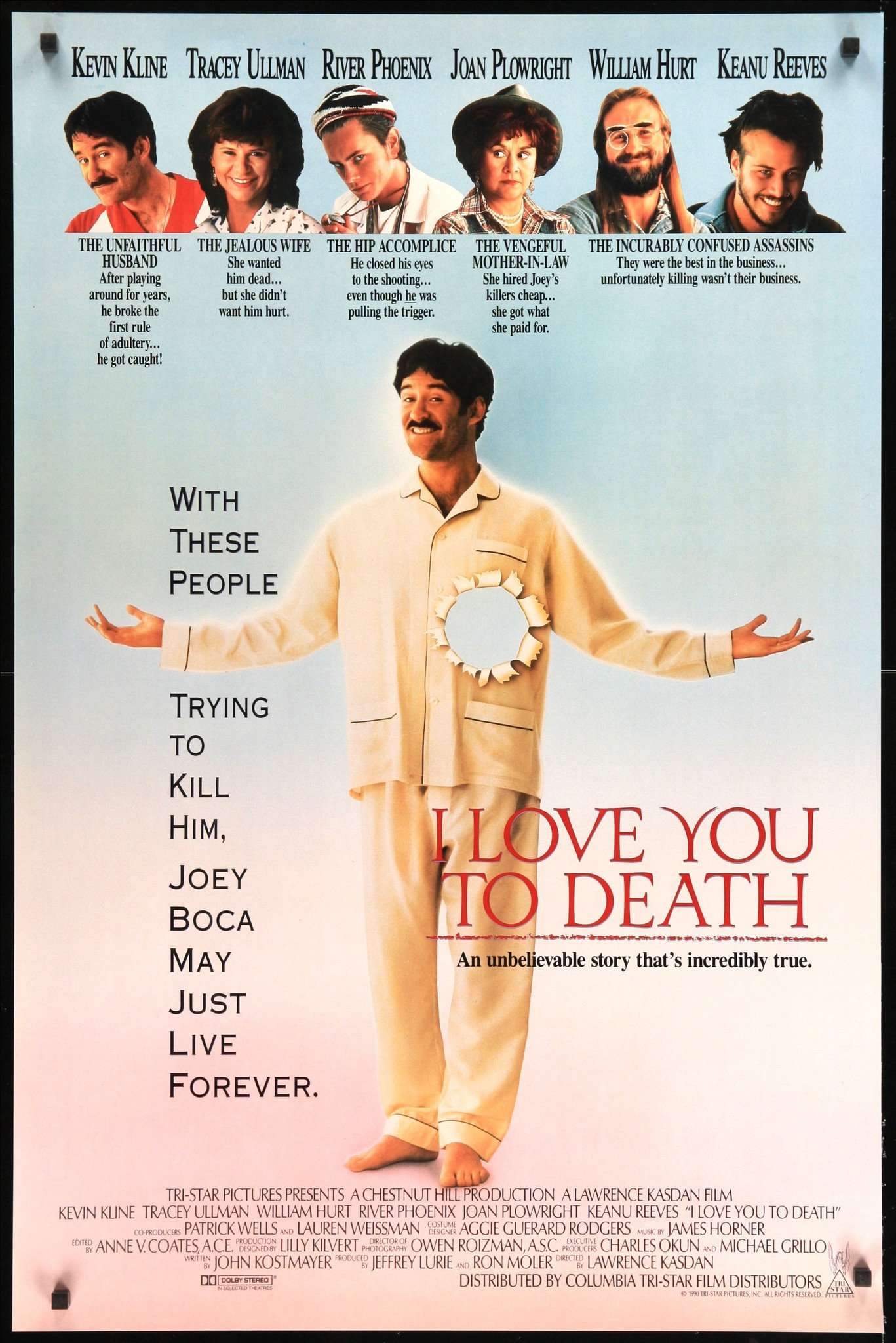 I Love You To Death (1990) original movie poster for sale at Originalfilmart