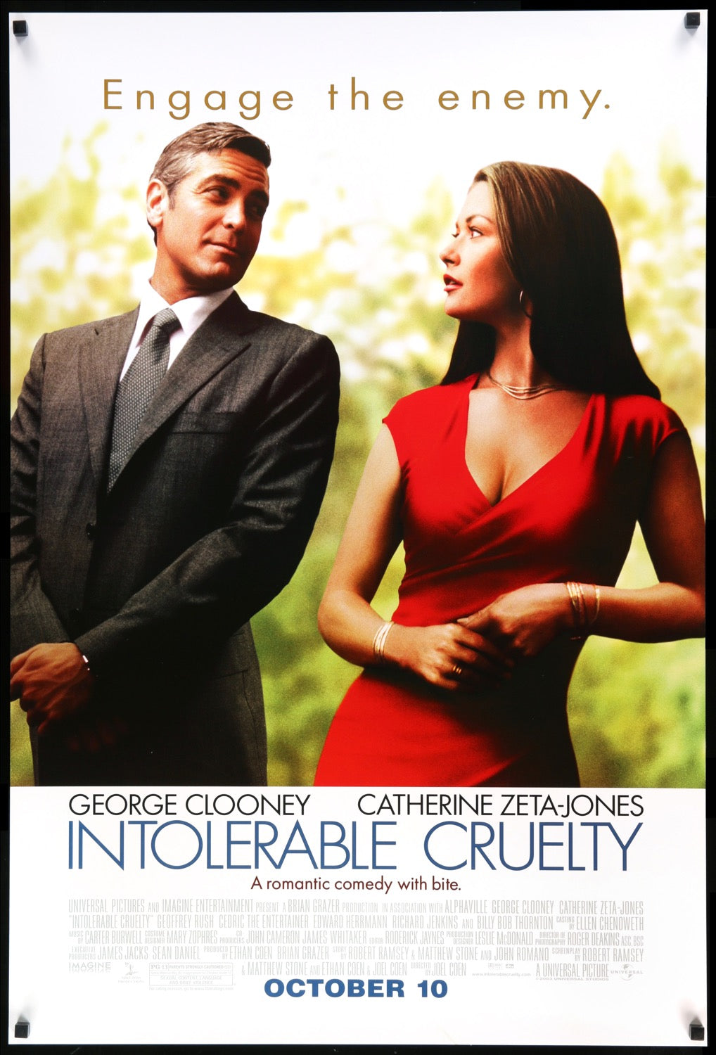 Intolerable Cruelty (2003) original movie poster for sale at Originalfilmart