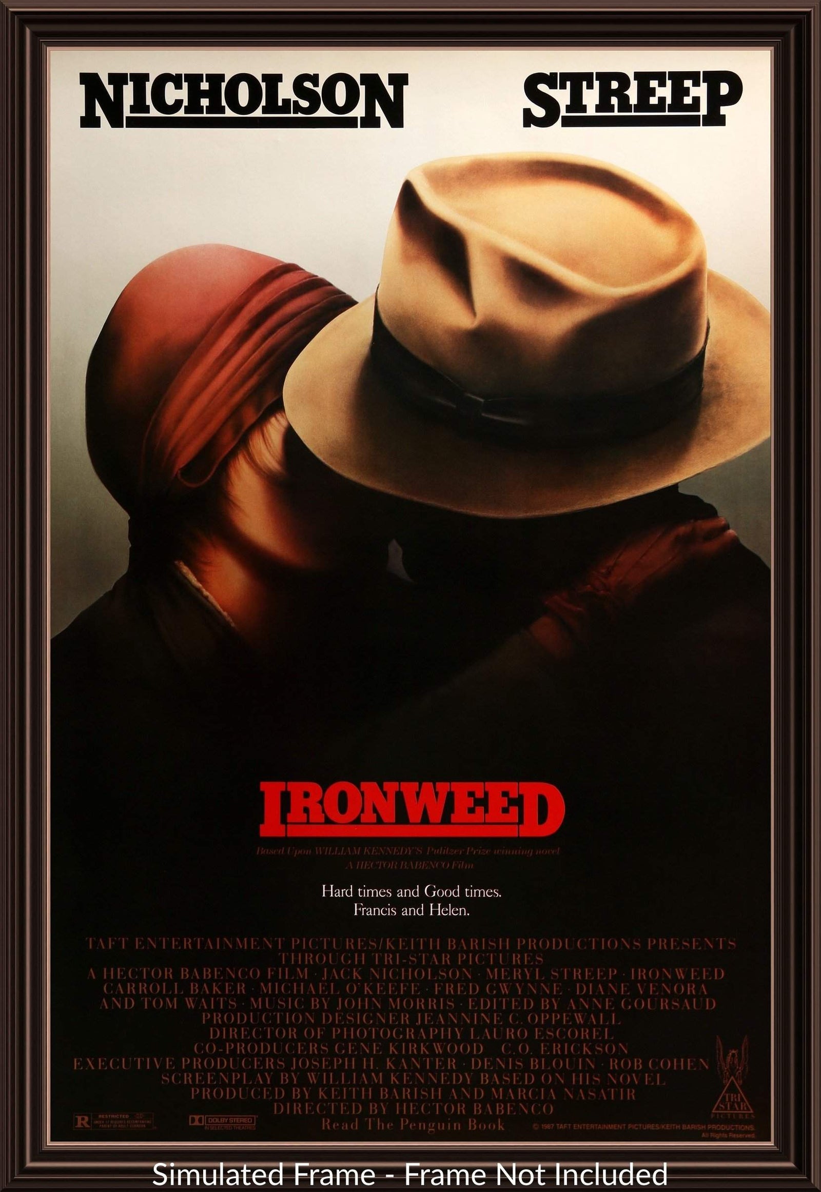 Ironweed (1987) original movie poster for sale at Originalfilmart