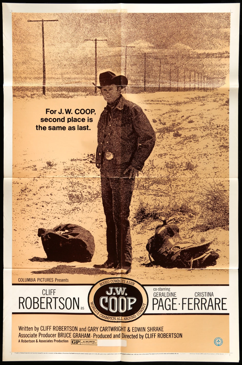 J.W. Coop (1972) original movie poster for sale at Originalfilmart