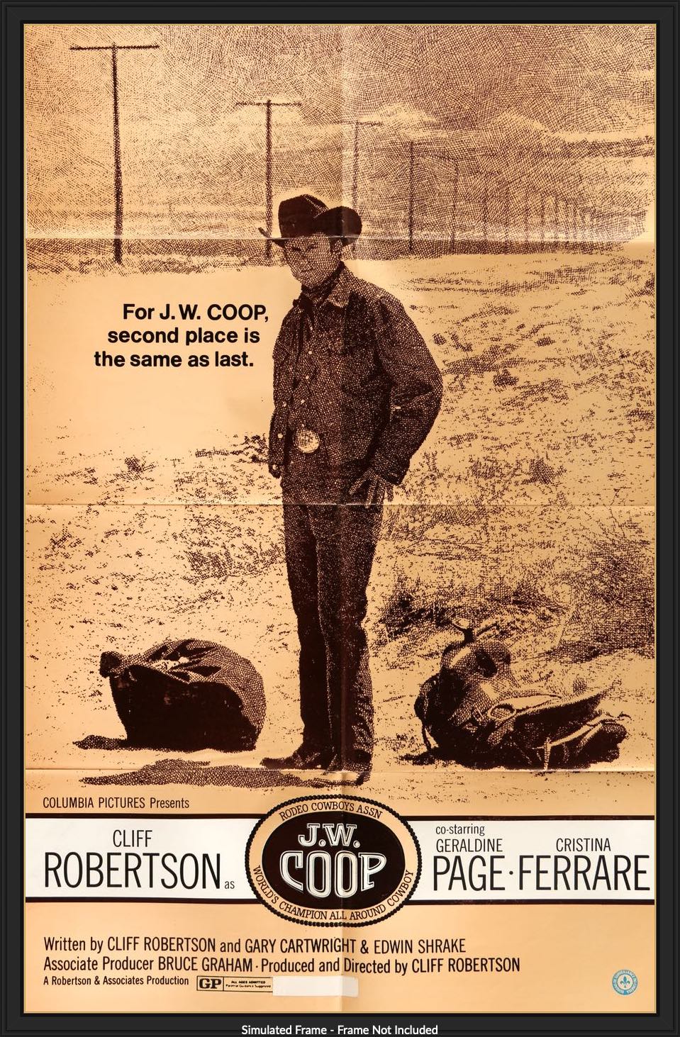 J.W. Coop (1972) original movie poster for sale at Originalfilmart