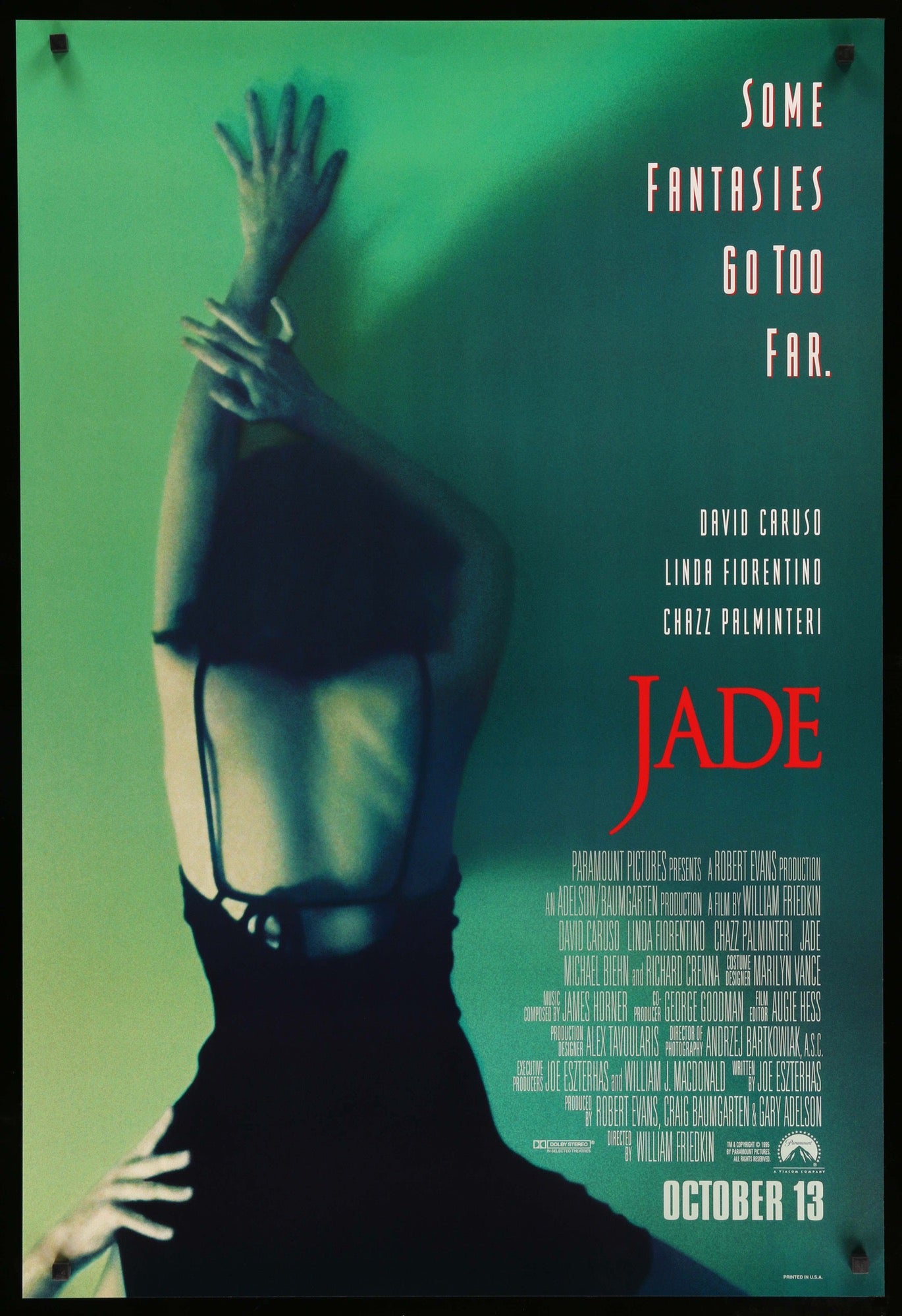 Jade (1995) original movie poster for sale at Originalfilmart