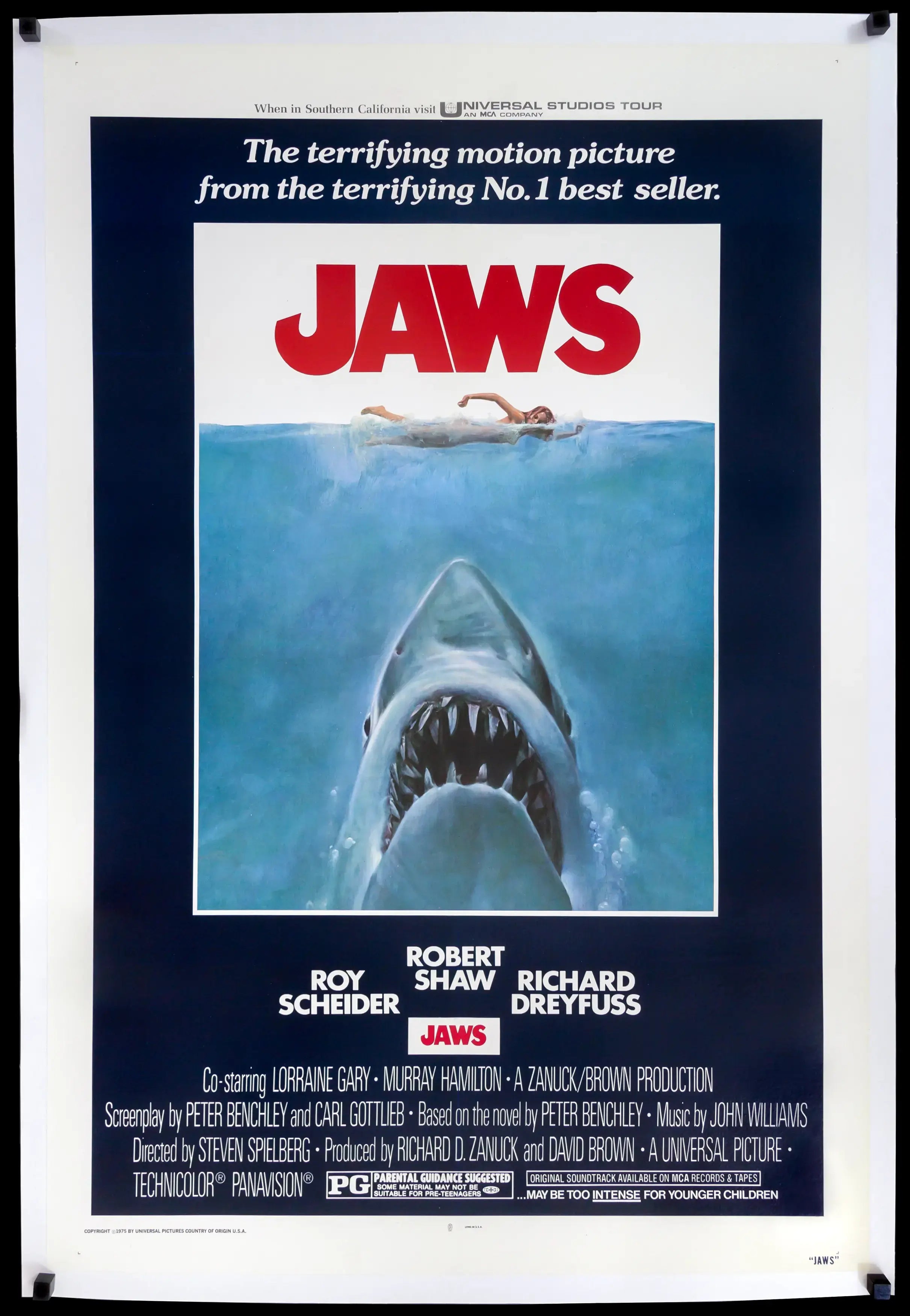 Jaws (1975) original movie poster for sale at Originalfilmart