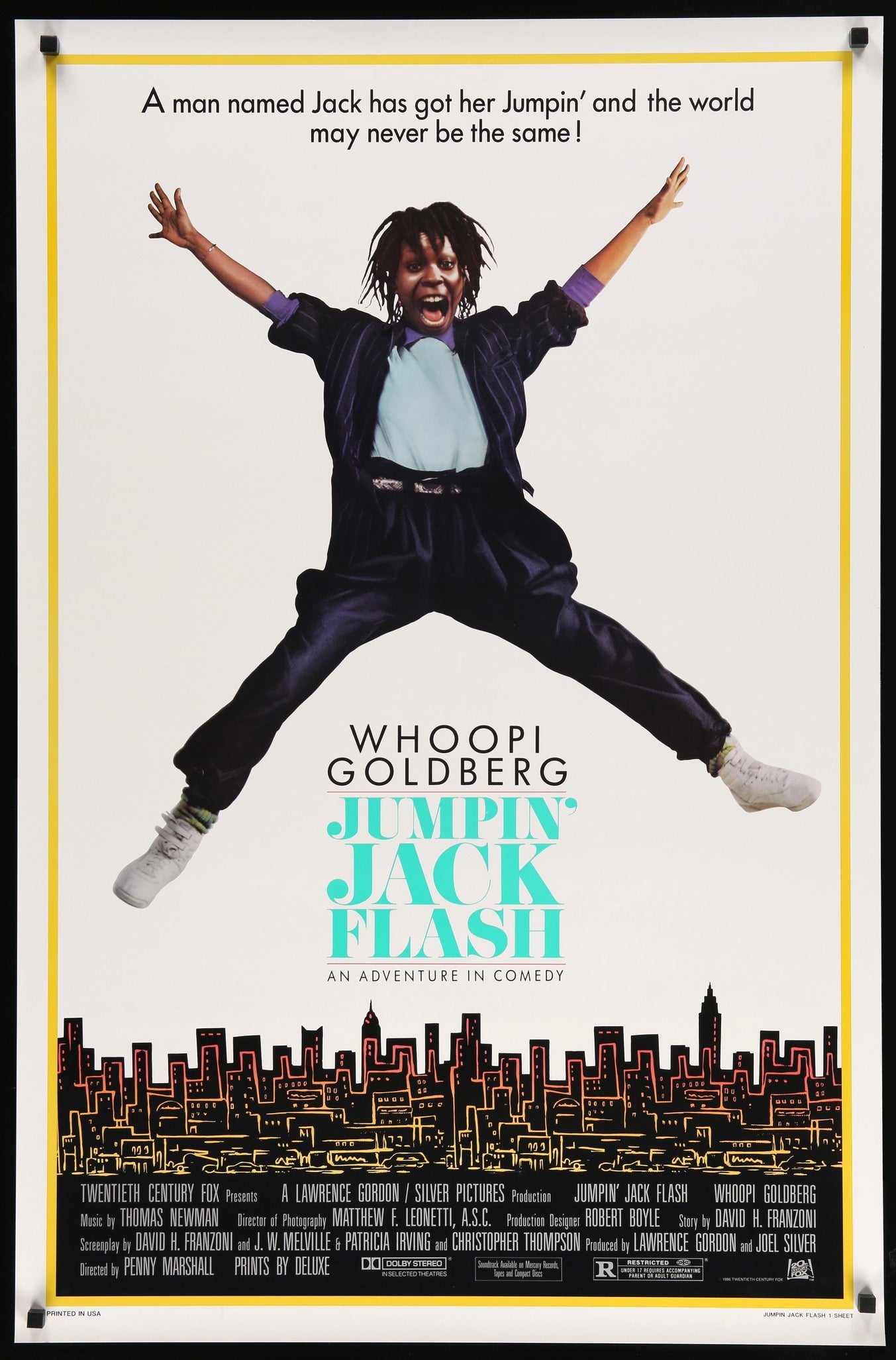 Jumpin' Jack Flash (1986) original movie poster for sale at Originalfilmart