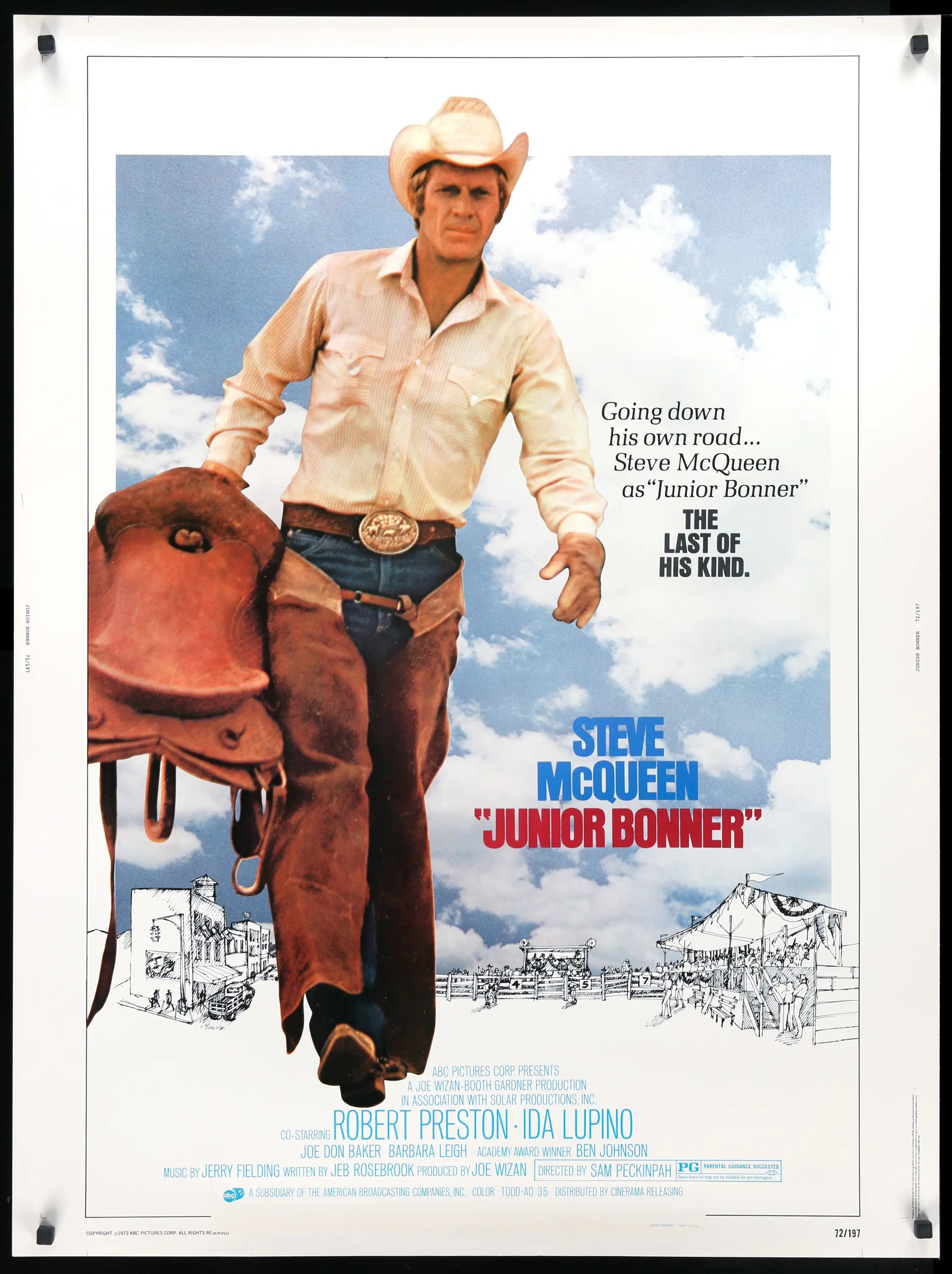 Junior Bonner (1972) original movie poster for sale at Originalfilmart