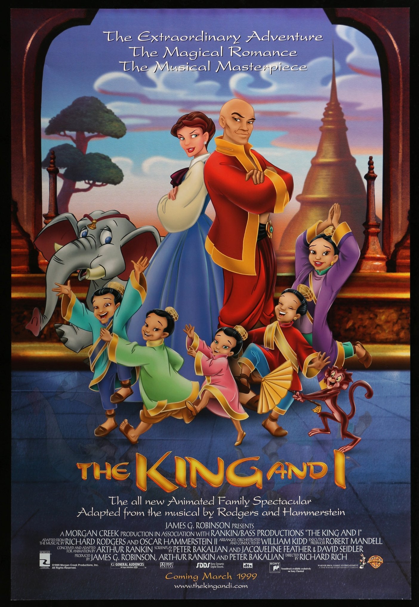 King and I (1999) original movie poster for sale at Originalfilmart