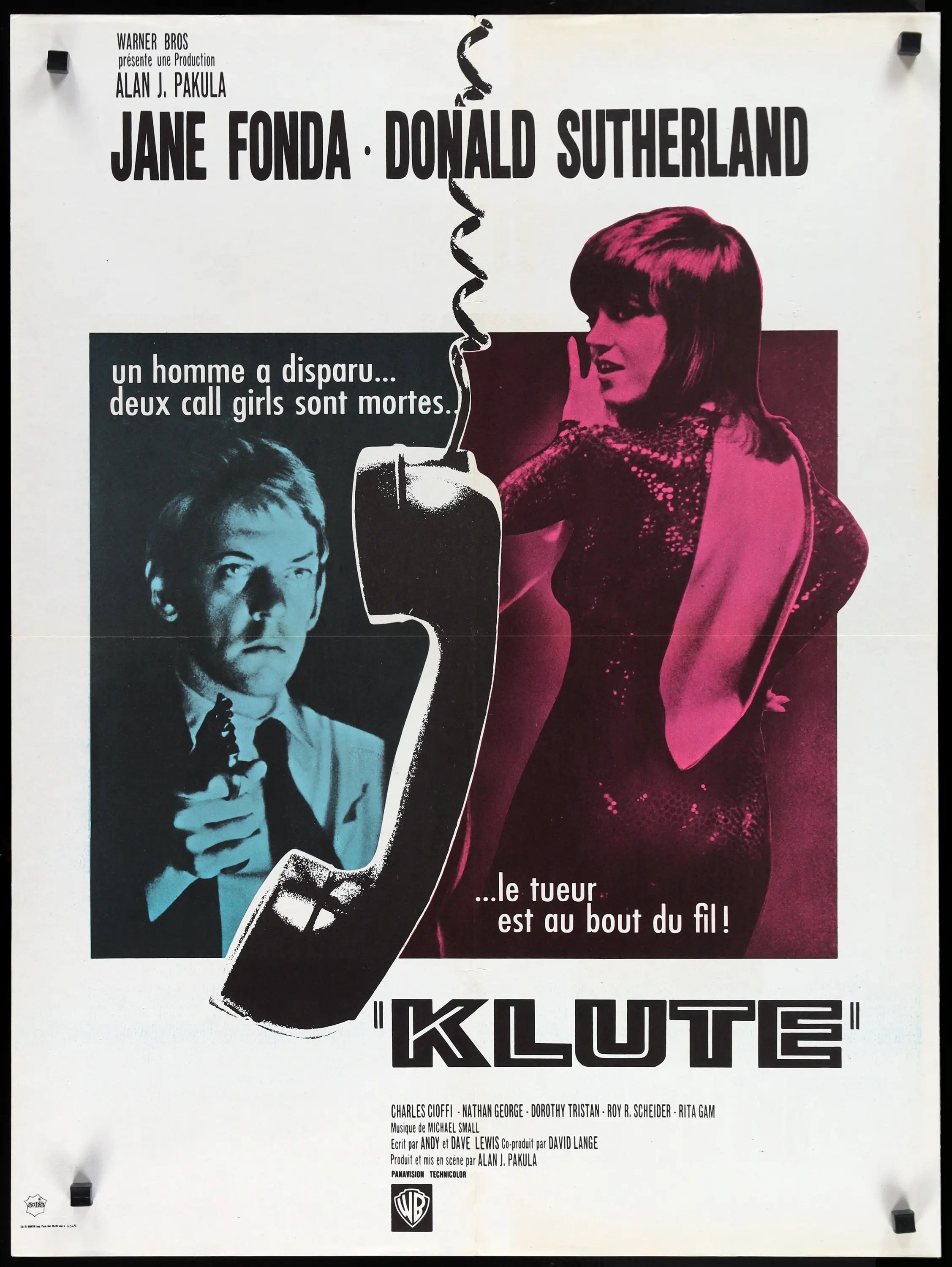 Klute (1971) original movie poster for sale at Originalfilmart