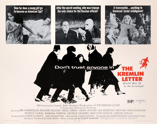 Kremlin Letter (1970) original movie poster for sale at Originalfilmart